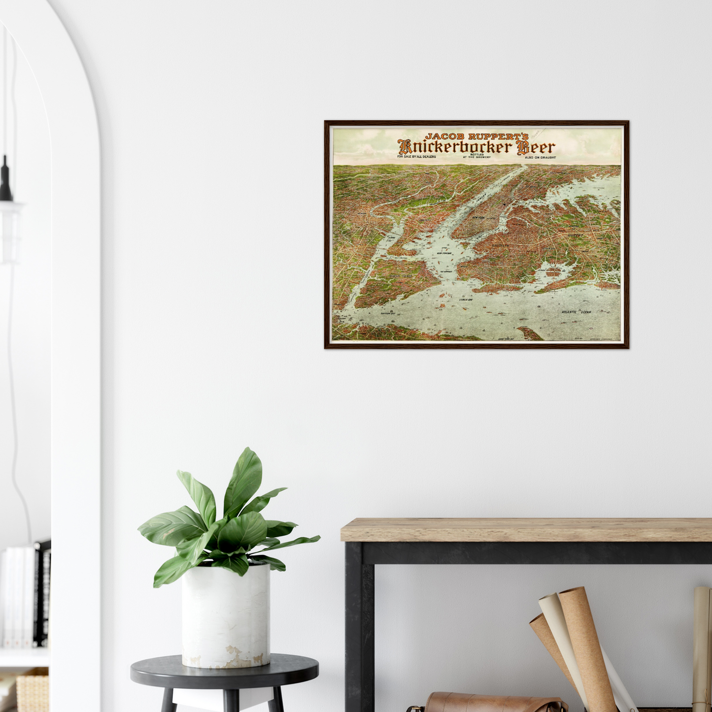 Historische Stadtansicht Greater New York City um 1912