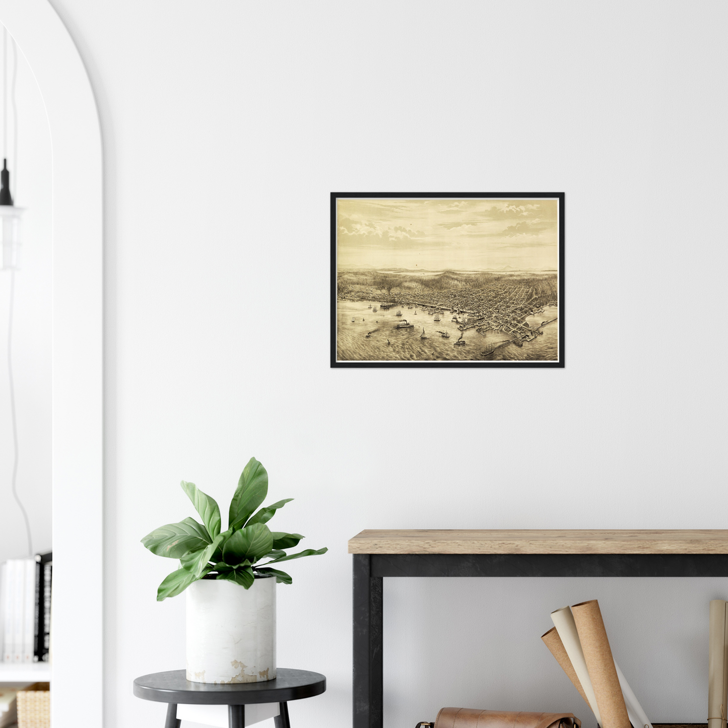 Historical city map Test product horizontal 3 sizes