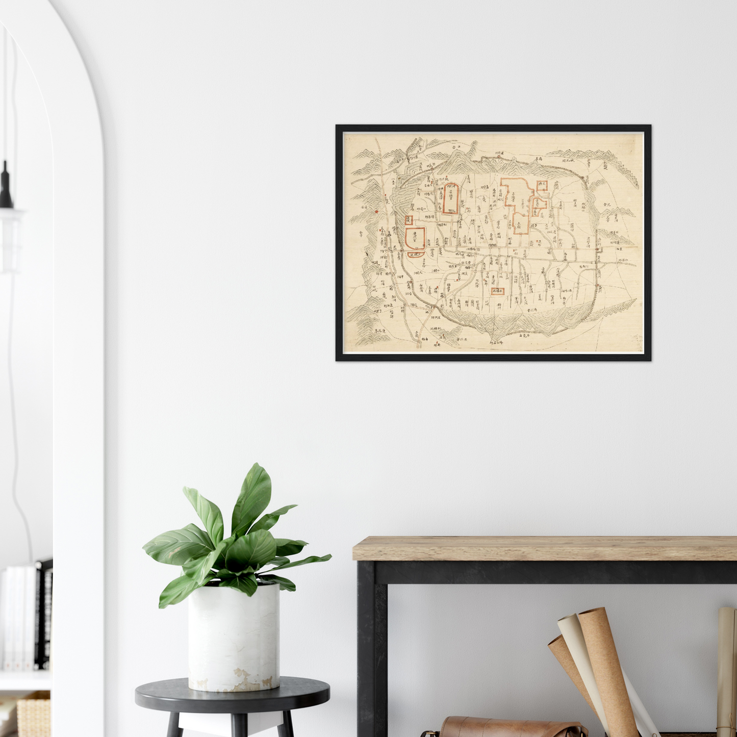 Historical city map Test product horizontal 3 sizes