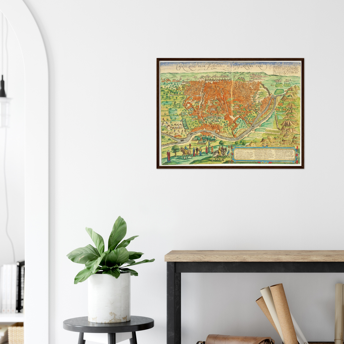 Historischer Stadtplan Kairo um 1572