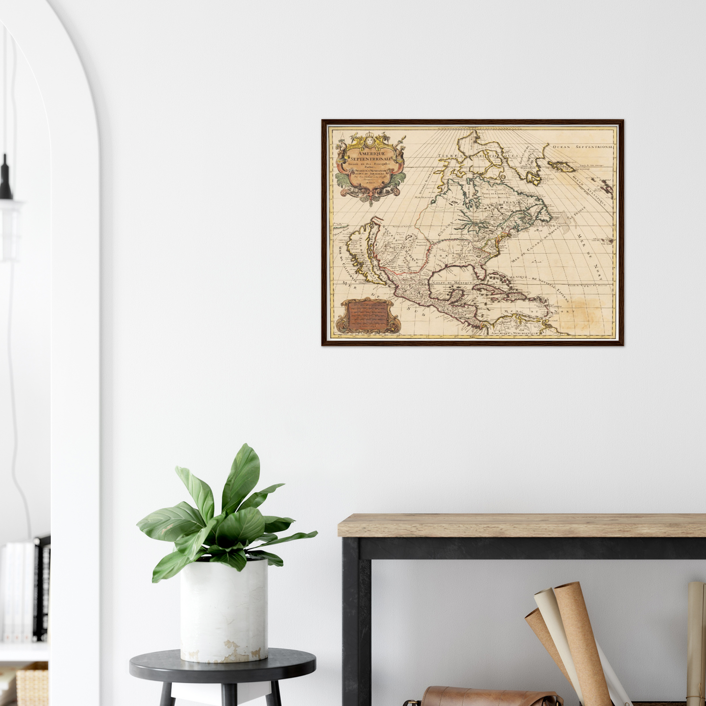 Historische Landkarte Nordamerika um 1694
