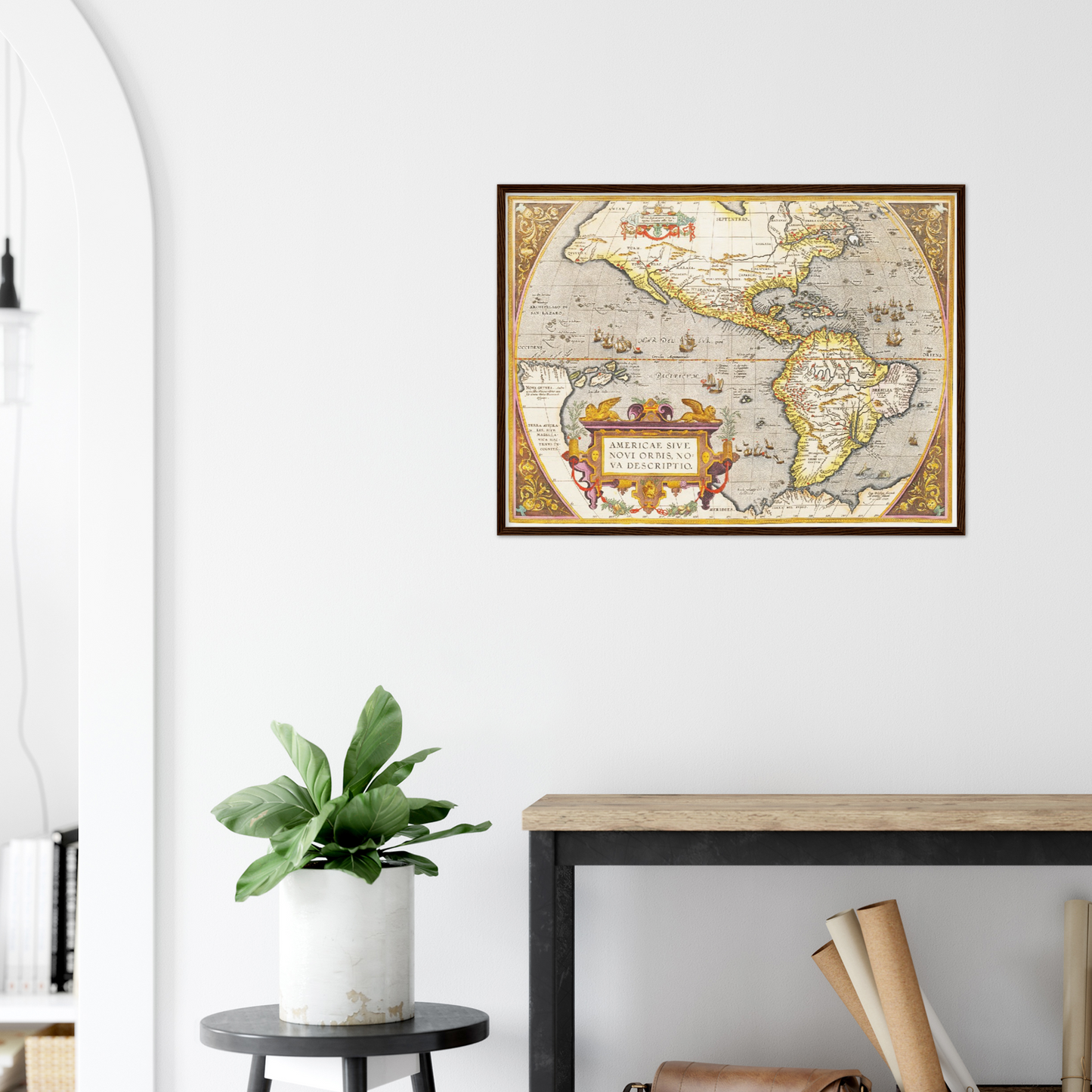 Historische Landkarte Amerika um 1609