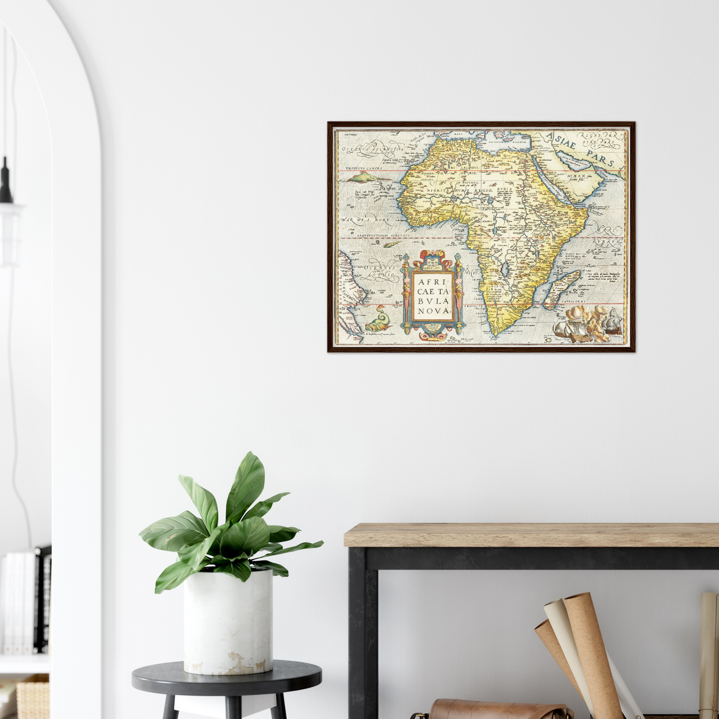 Historische Landkarte Afrika um 1570