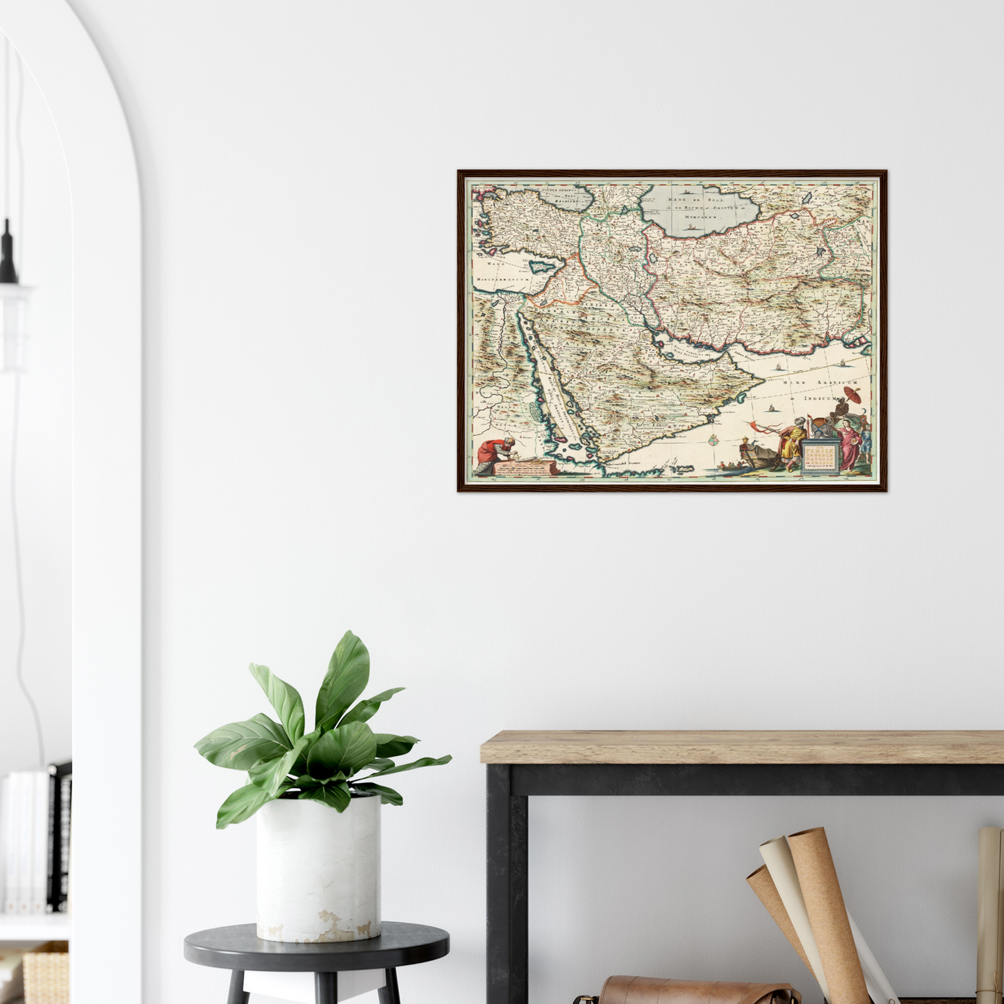 Historische Landkarte Arabien & Persien um 1680