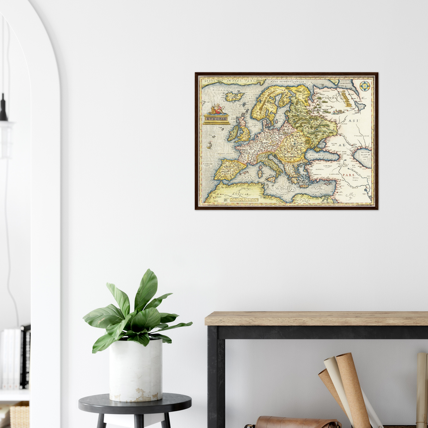 Historische Europakarte um 1570