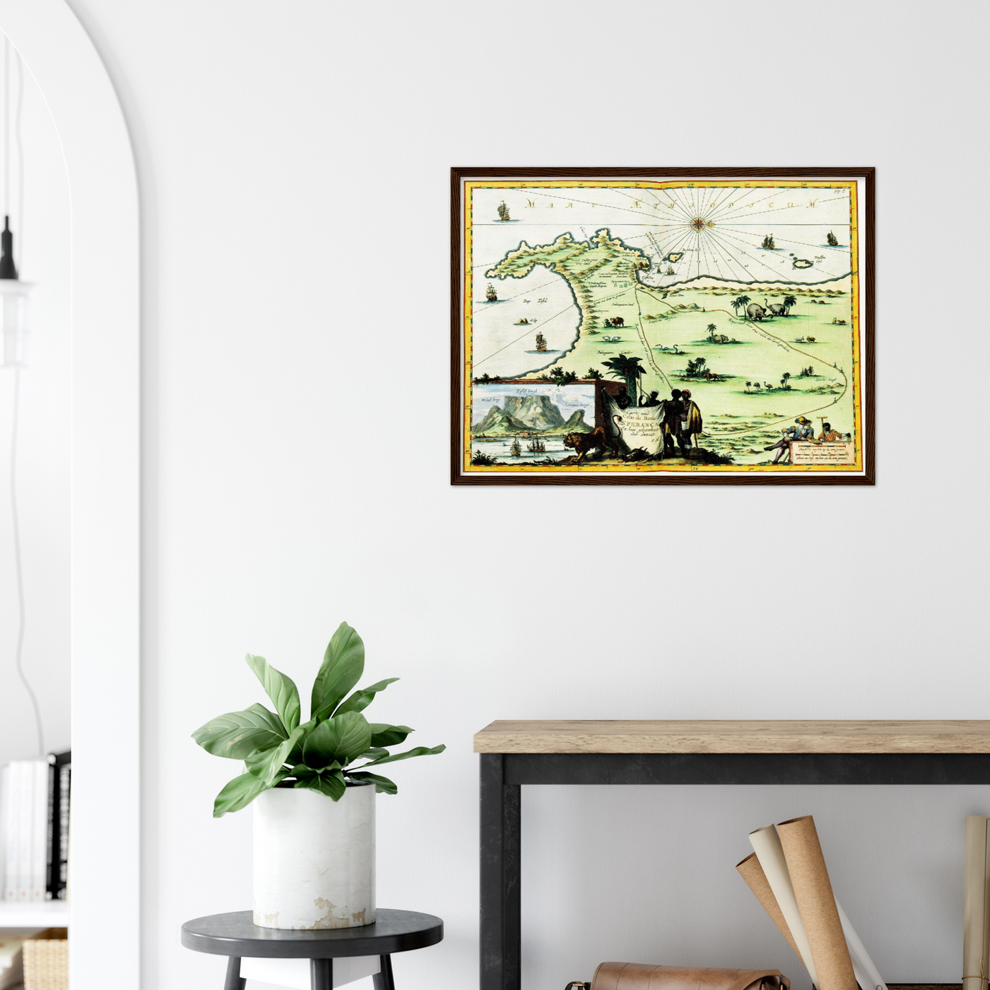 Historical city map Test product horizontal 3 sizes