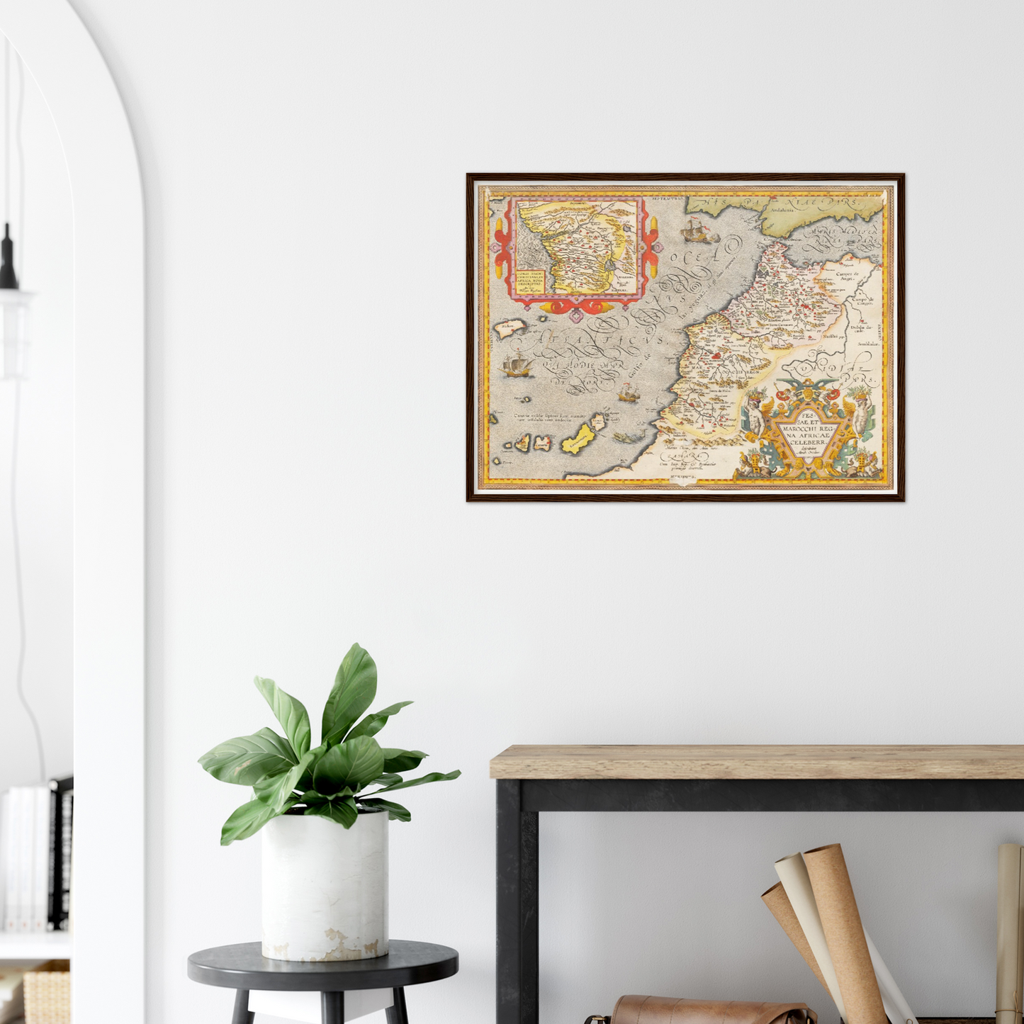 Historische Landkarte Marokko um 1609