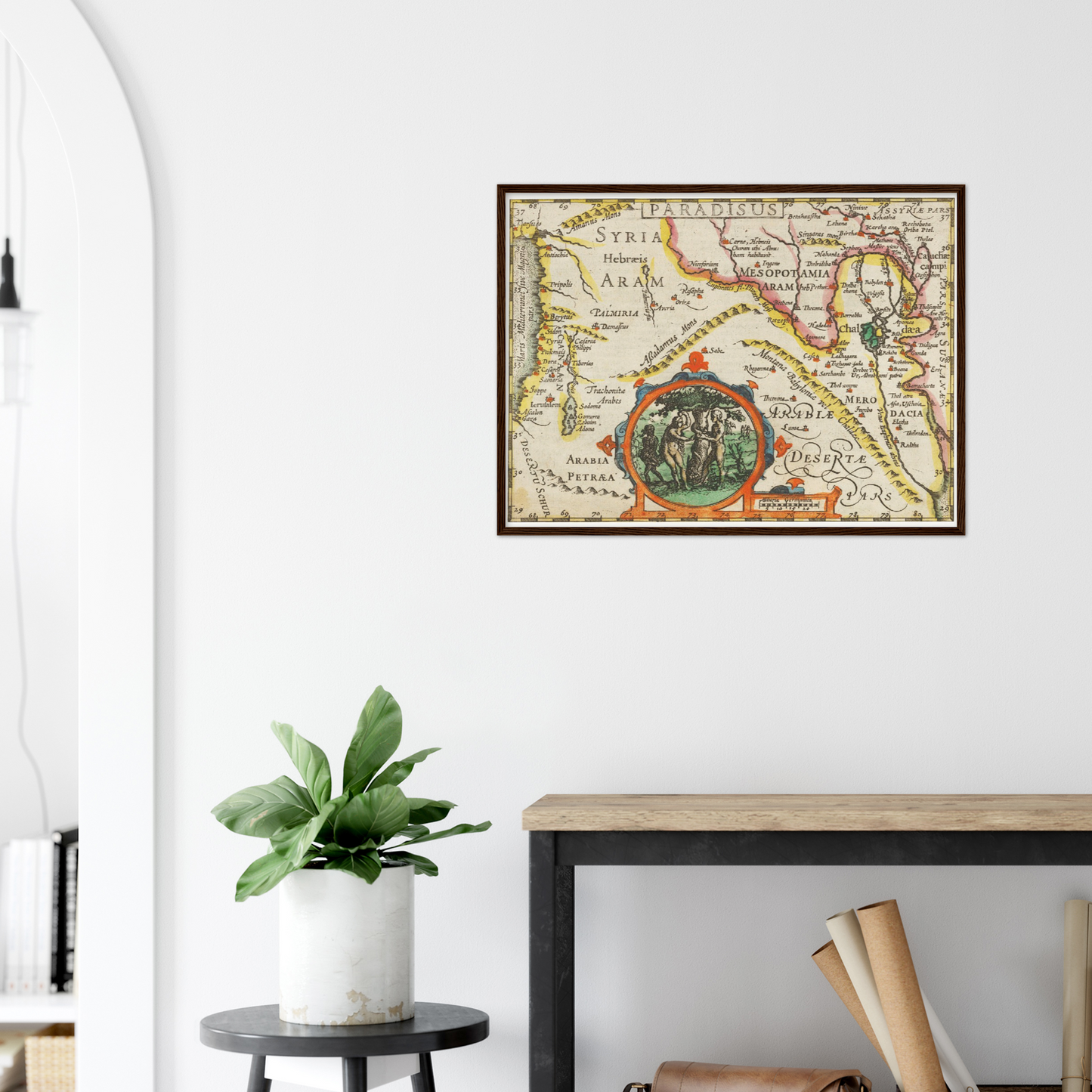 Historische Landkarte Syrien um 1609