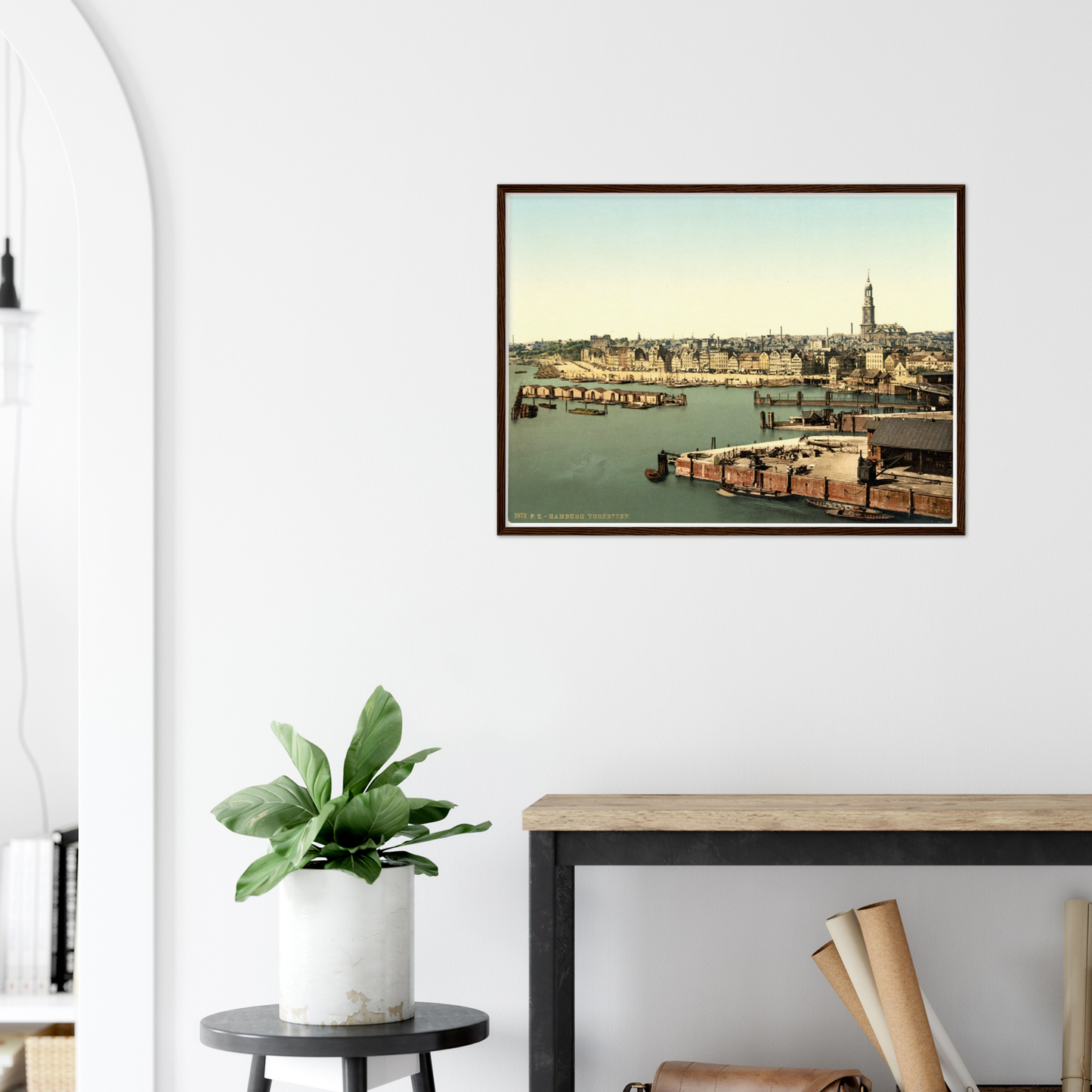Historische Ansicht Hamburger Hafen um 1895