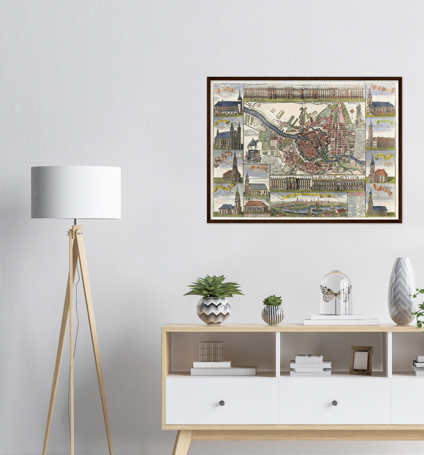 Historical city map Test product horizontal 3 sizes