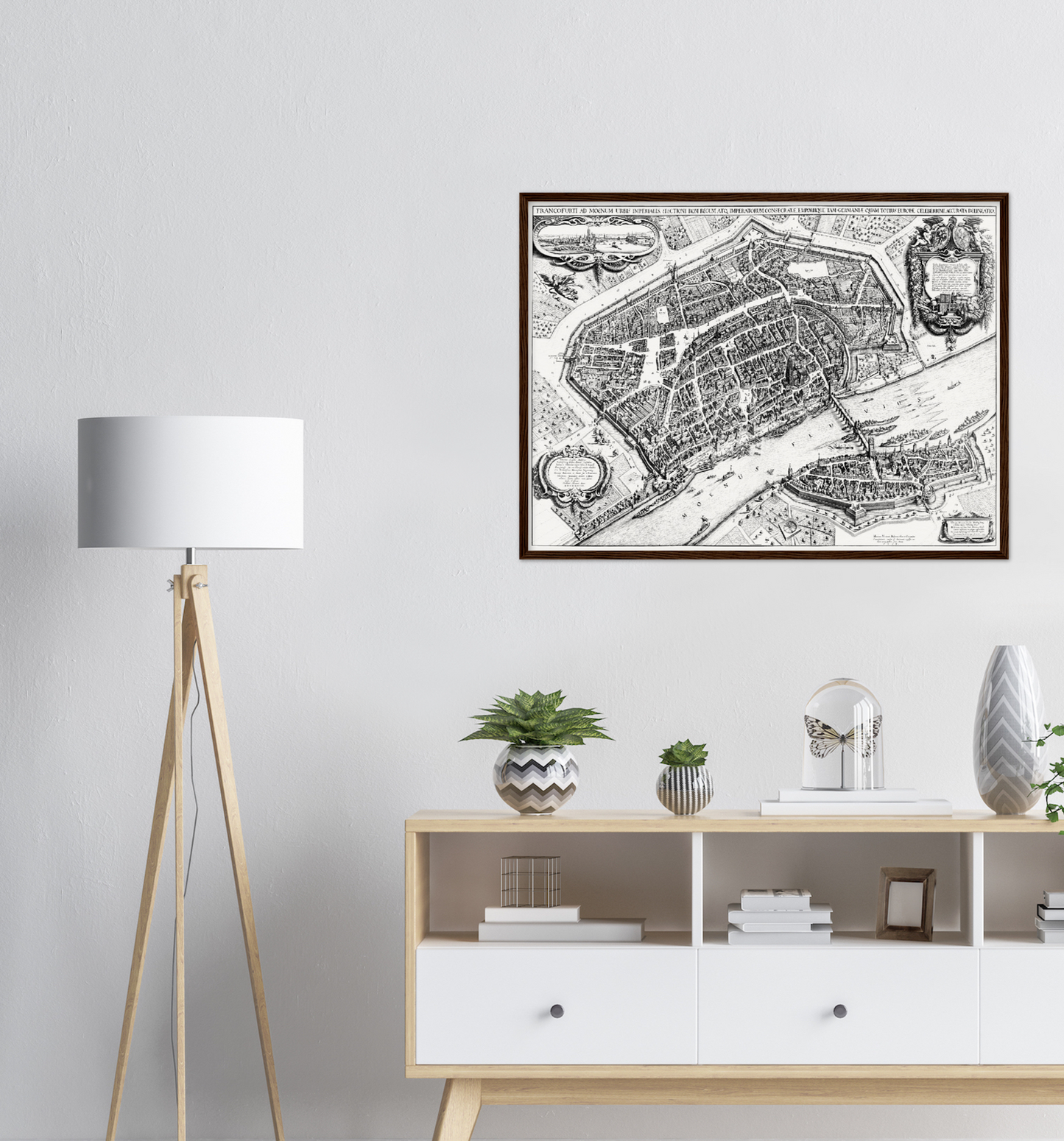 Historischer Stadtplan Frankfurt am Main um 1628
