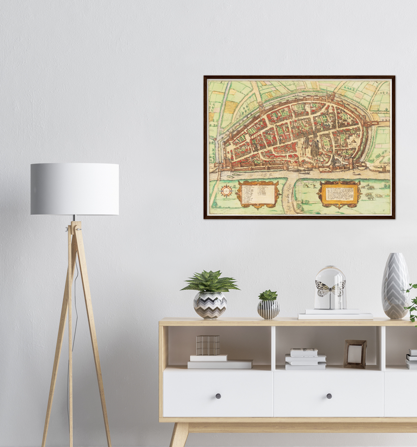 Historischer Stadtplan Neuss um 1592