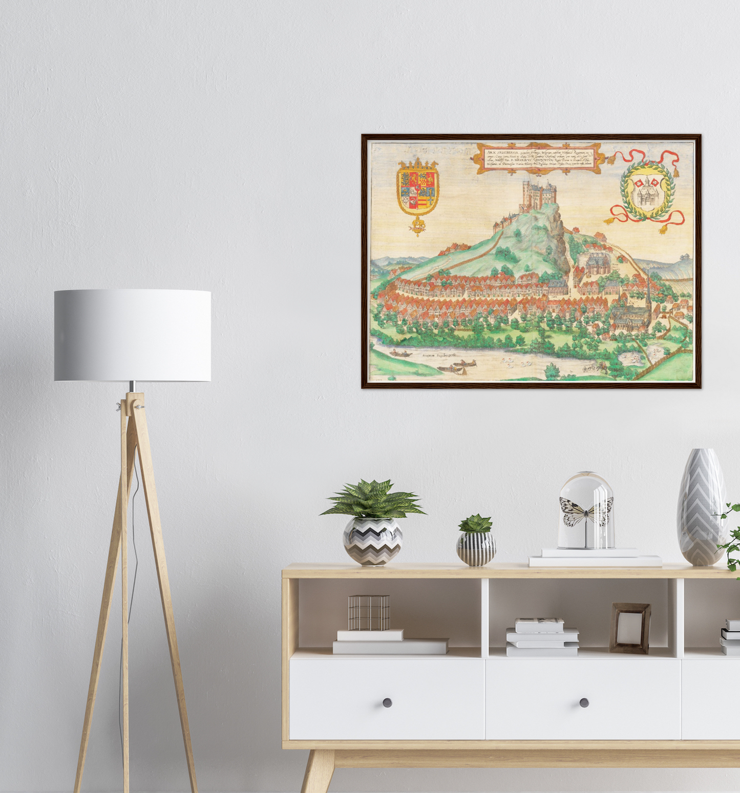 Historische Stadtansicht Segeberg um 1592