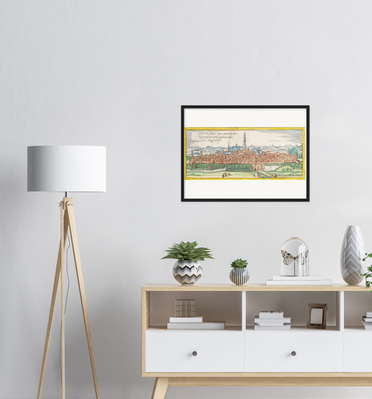 Historische Stadtansicht Nördlingen um 1570