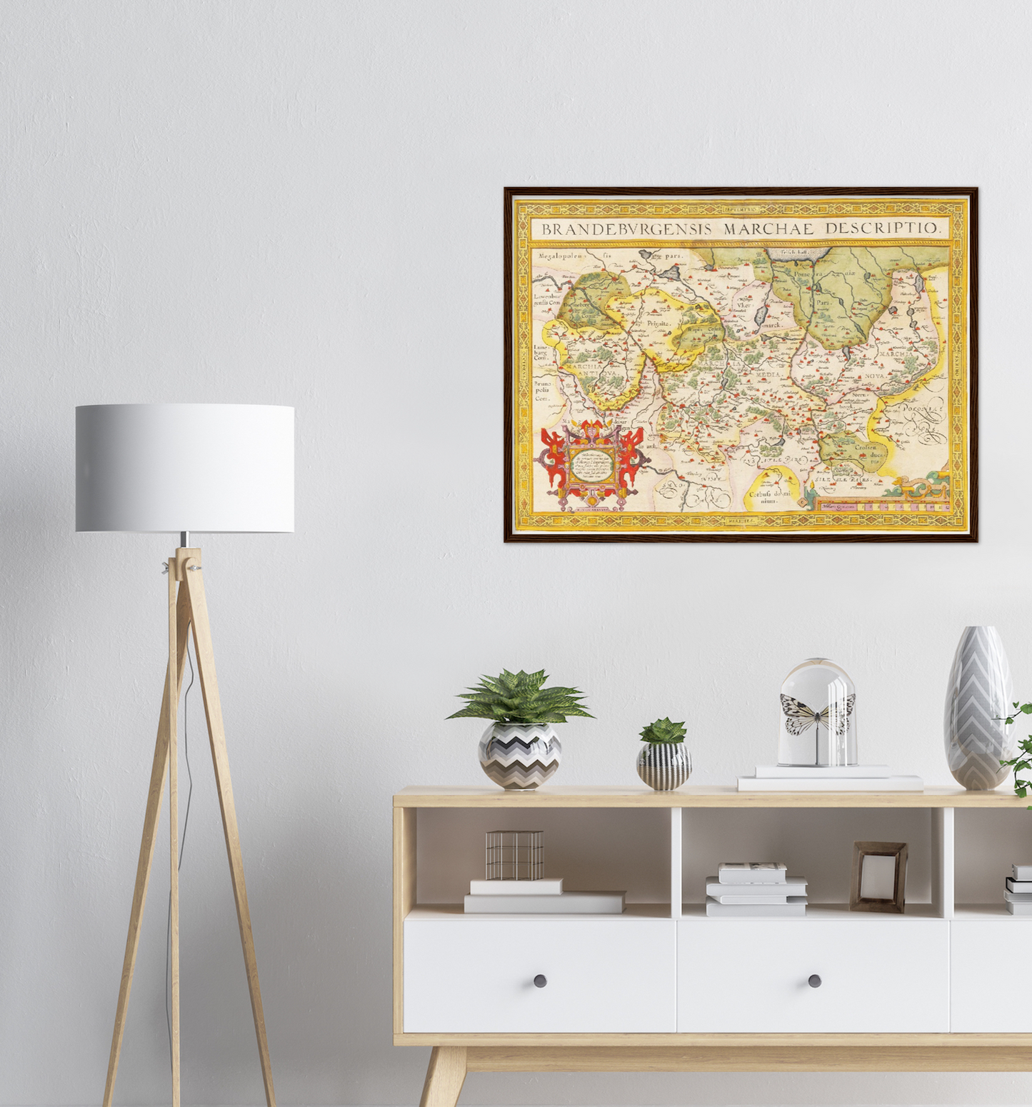 Historische Landkarte Brandenburg um 1609