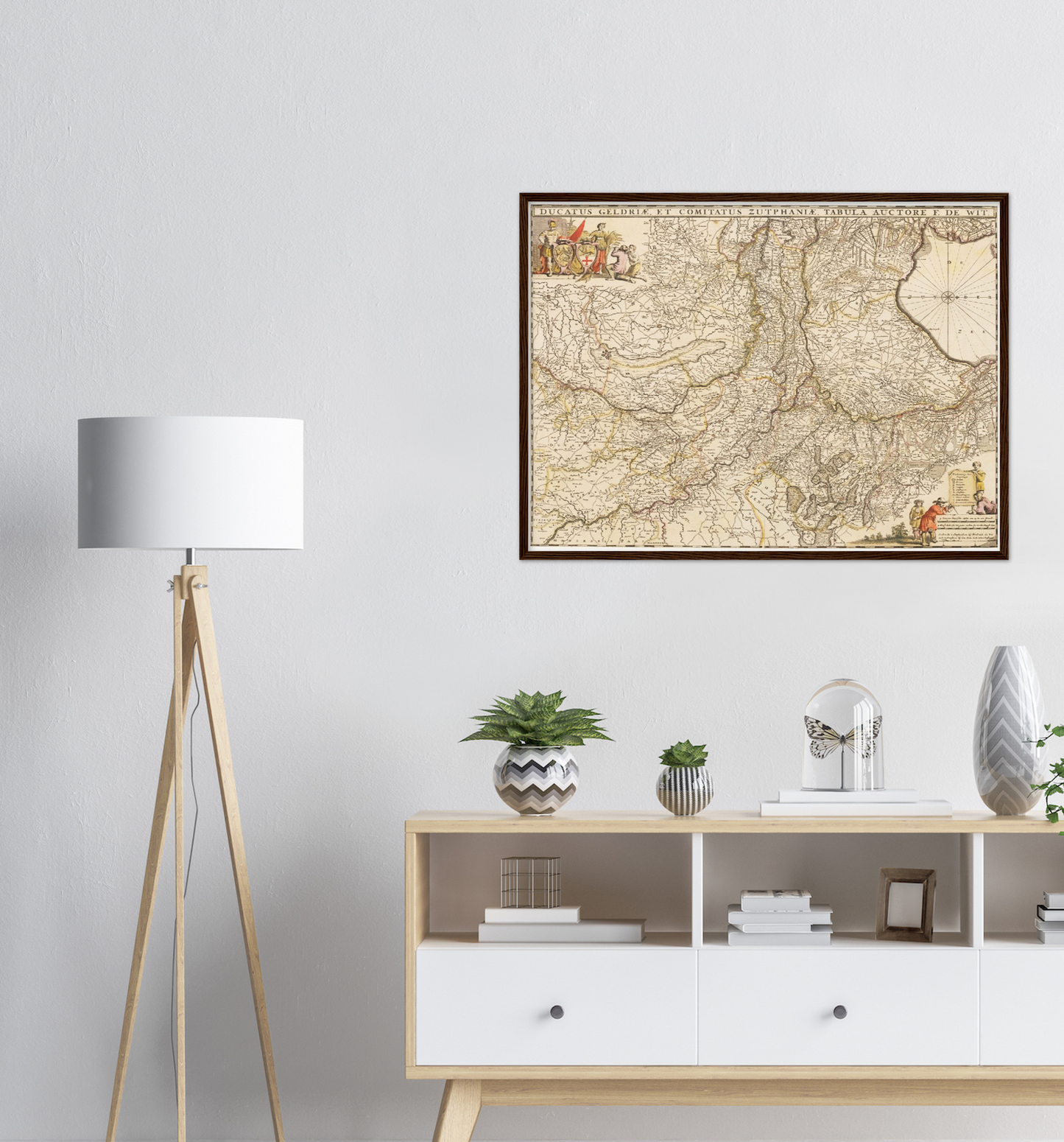 Historische Landkarte Geldern um 1635