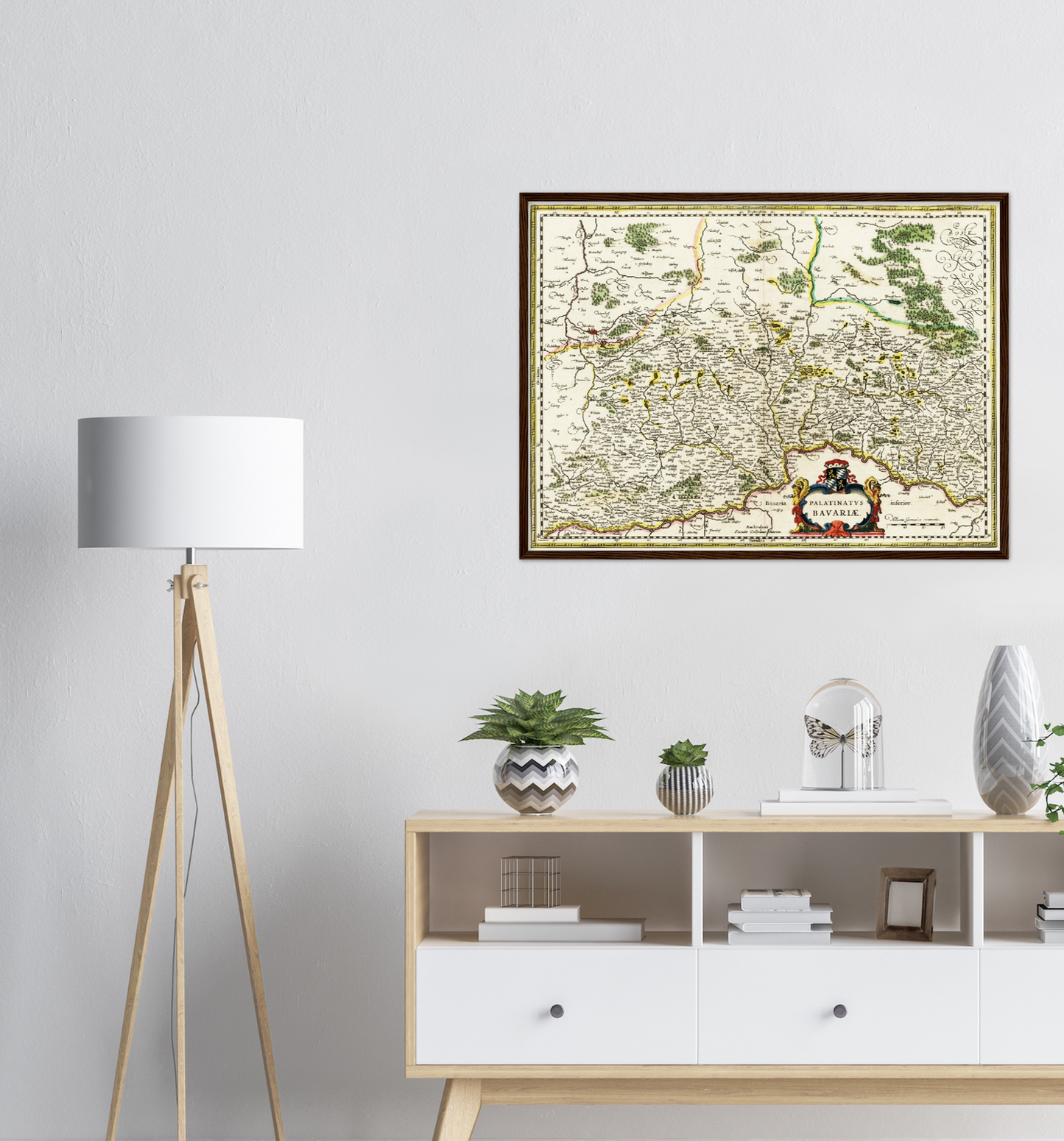 Historische Landkarte Oberpfalz um 1647