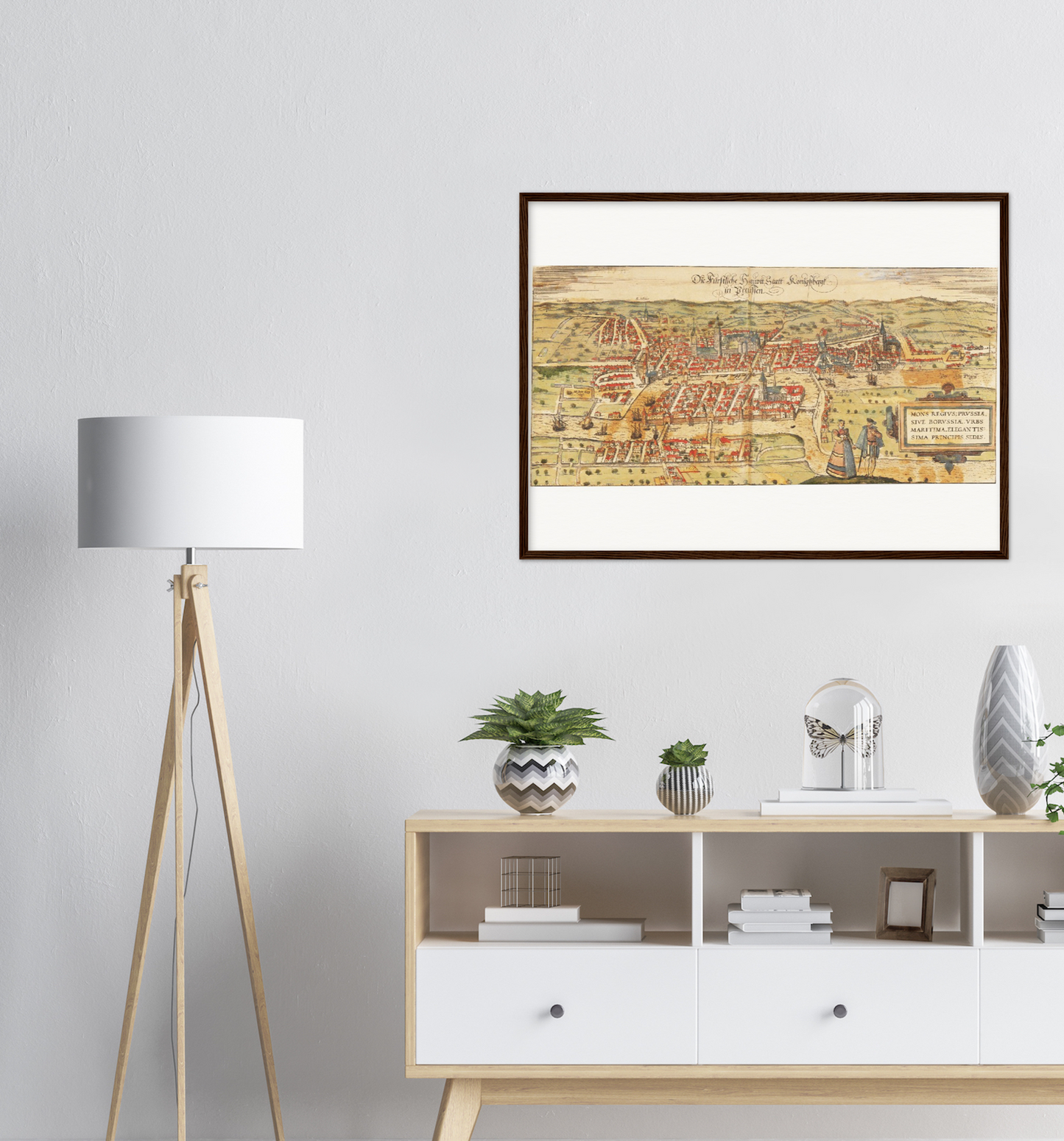 Historische Stadtansicht Königsberg um 1582