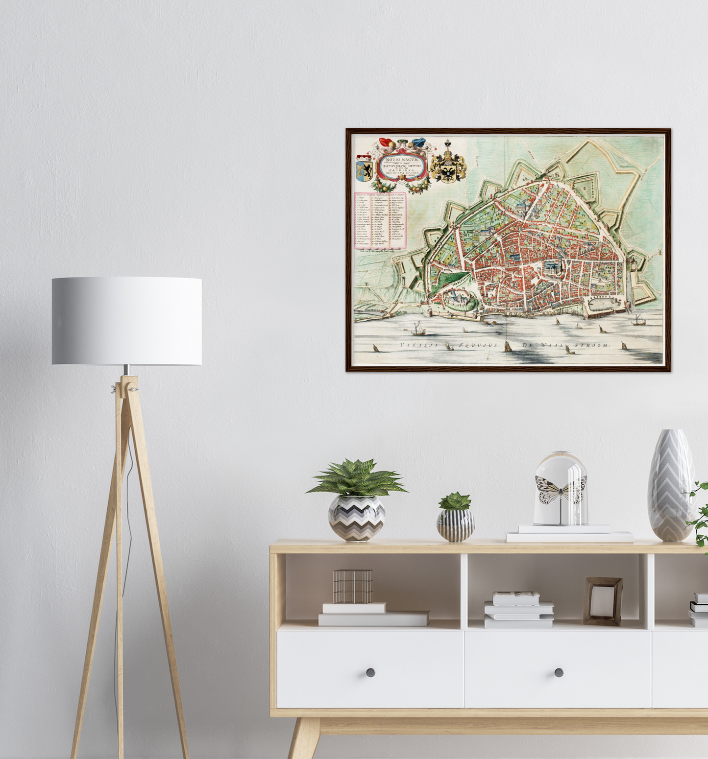 Historischer Stadtplan Nijmegen um 1649