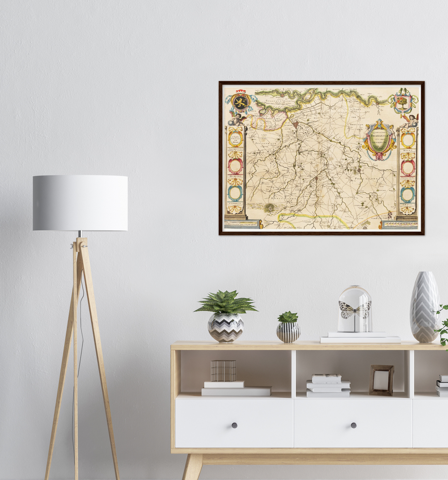 Historische Landkarte Brabant um 1635