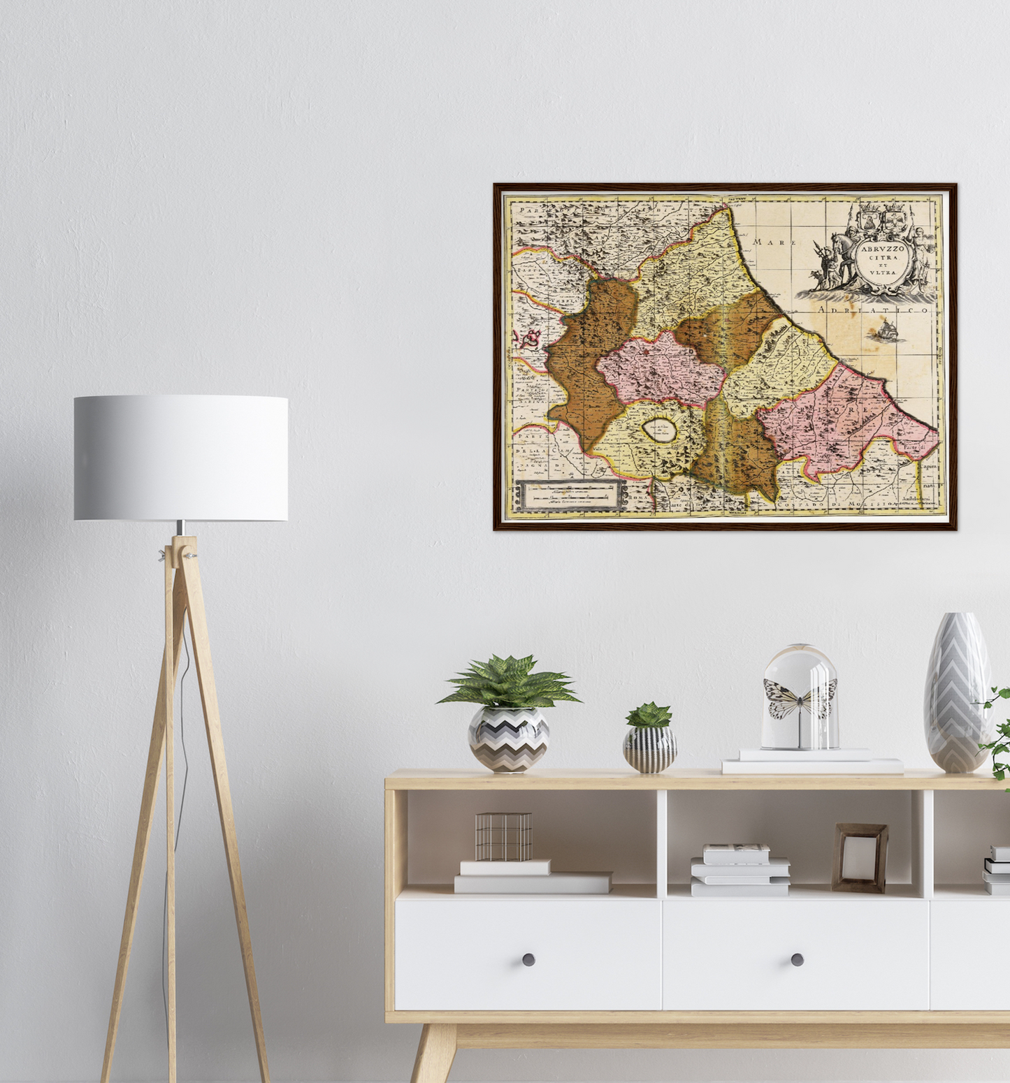 Historische Landkarte Abruzzen um 1700
