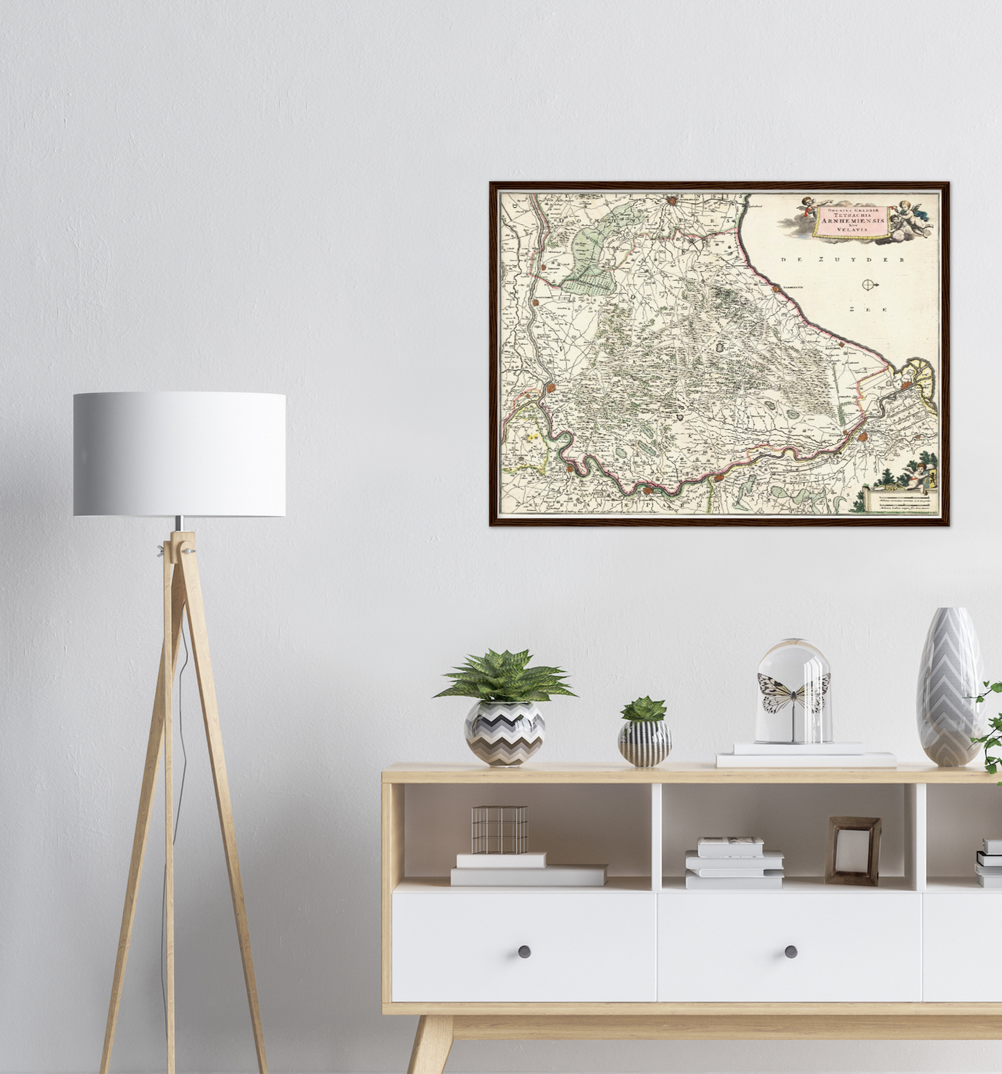 Historische Landkarte Provinz Gelderland um 1680