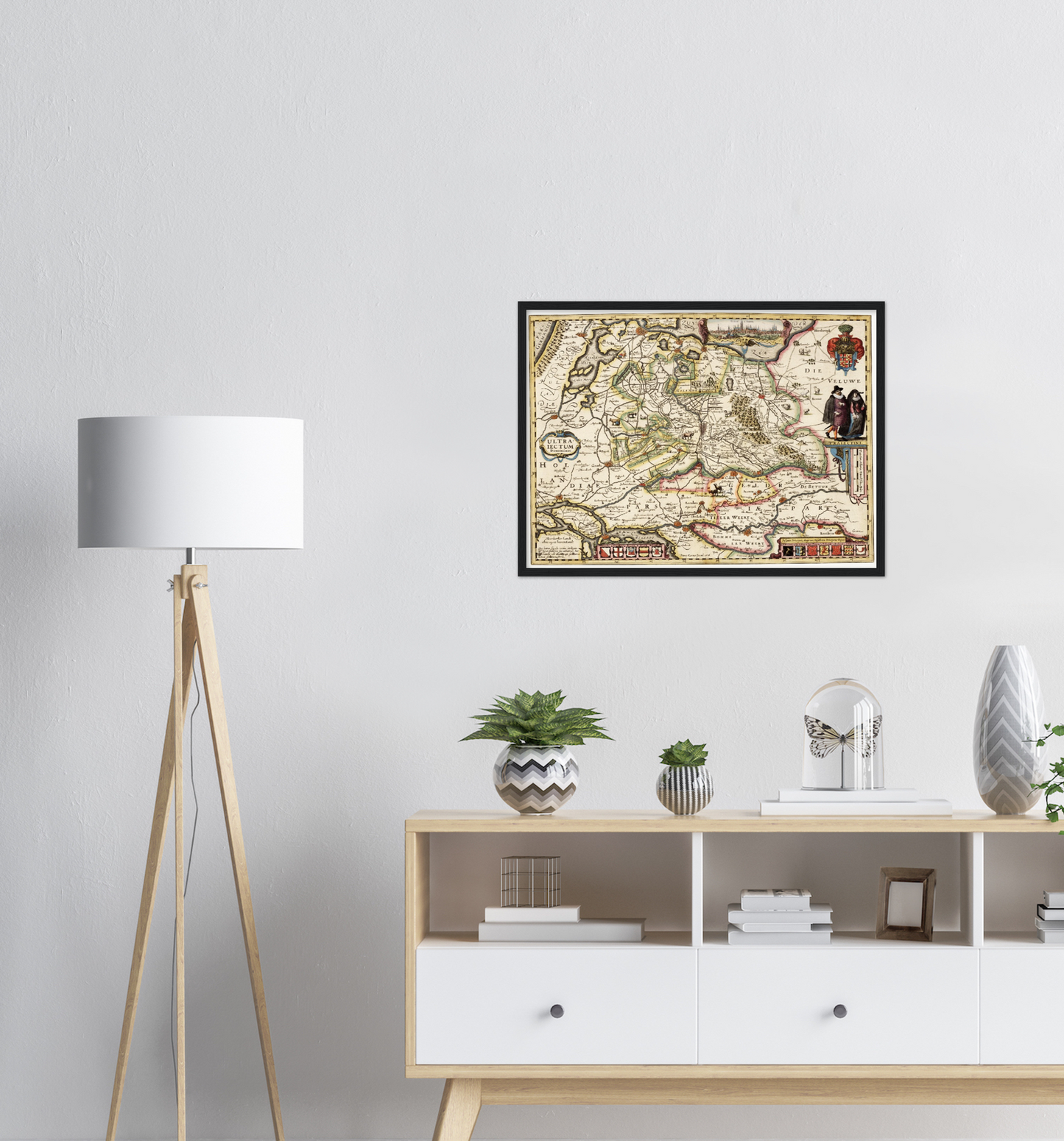 Historische Landkarte Provinz Utrecht um 1617