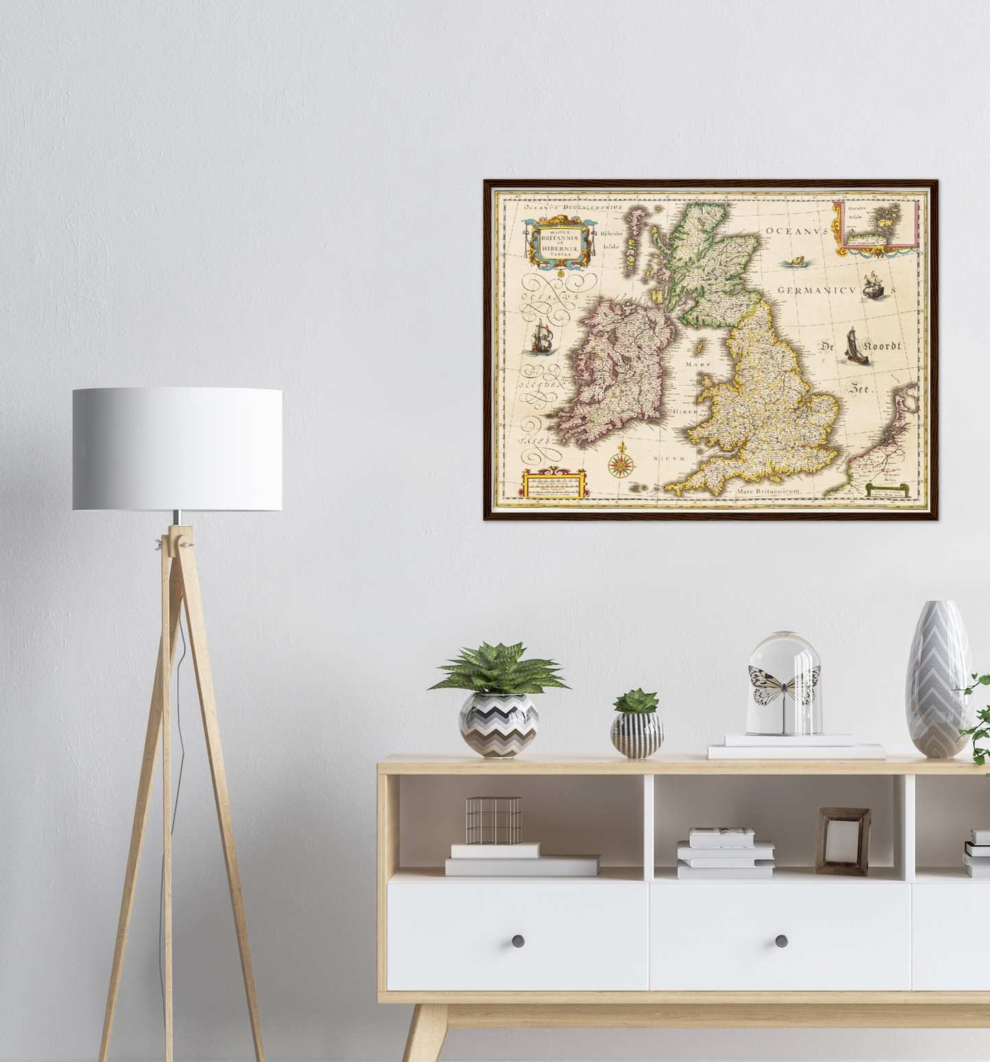 Historische Landkarte Vereinigtes Königreich um 1635
