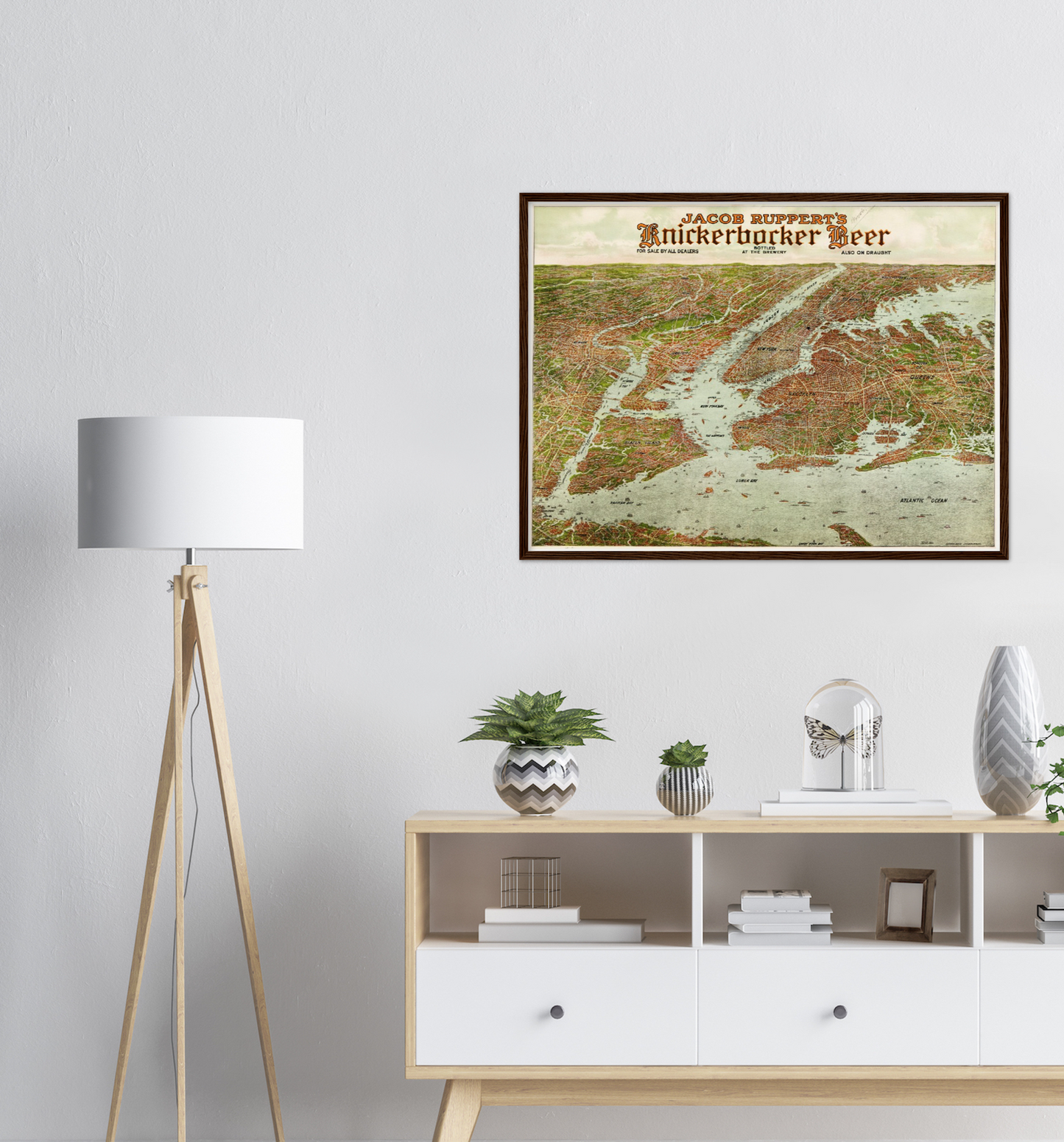 Historische Stadtansicht Greater New York City um 1912