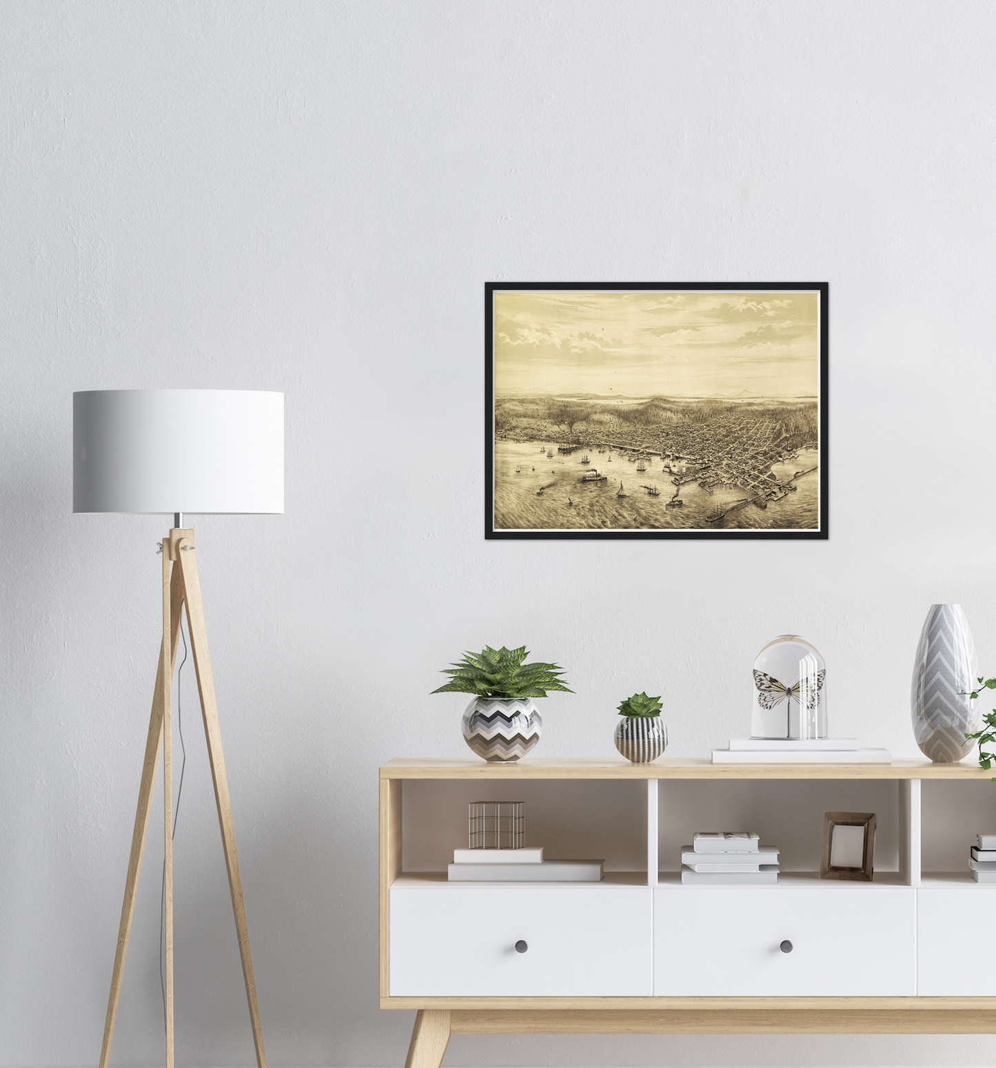 Historical city map Test product horizontal 3 sizes