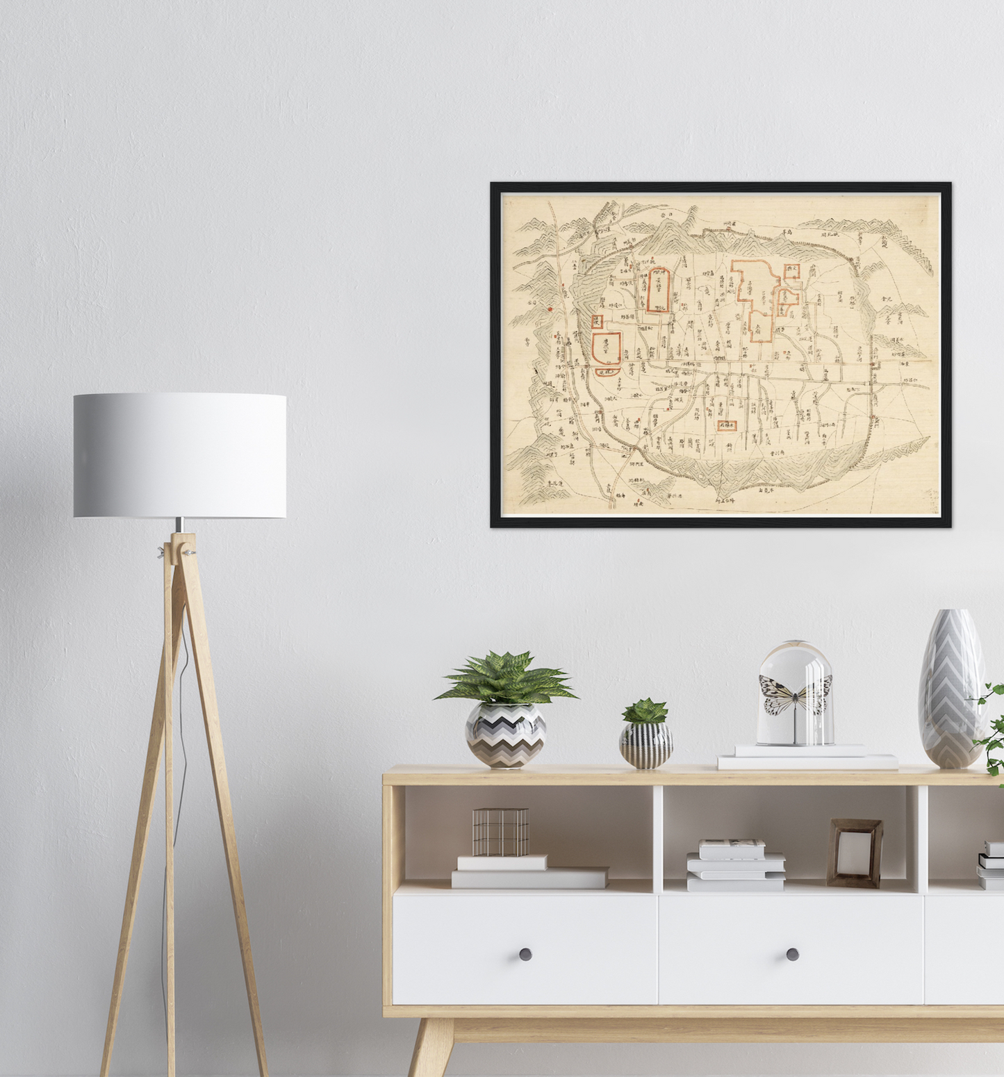 Historical city map Test product horizontal 3 sizes