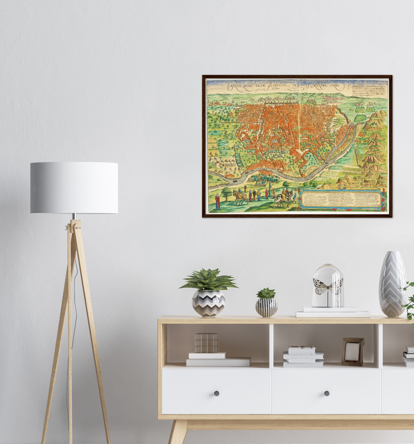 Historischer Stadtplan Kairo um 1572