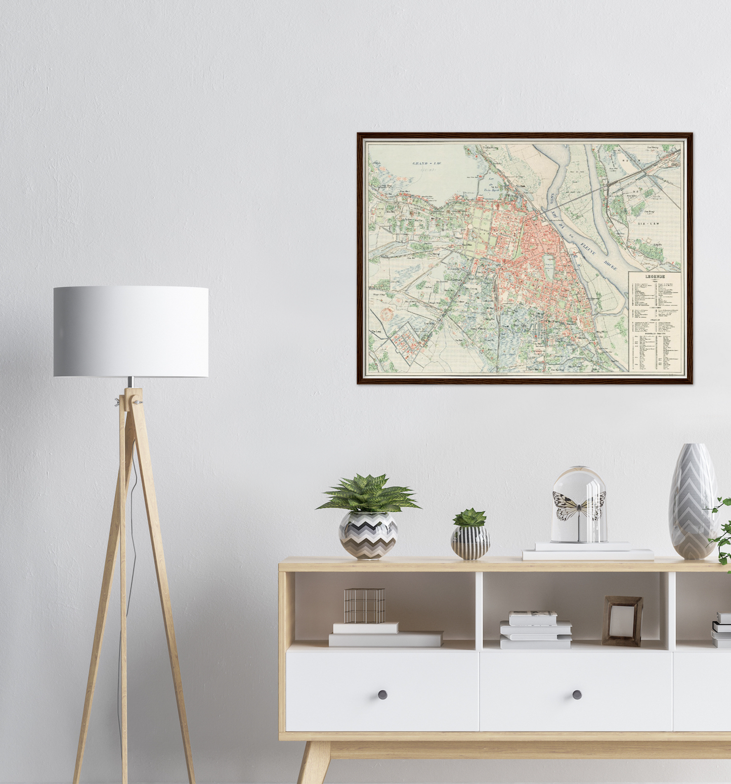 Historischer Stadtplan Hanoi um 1911