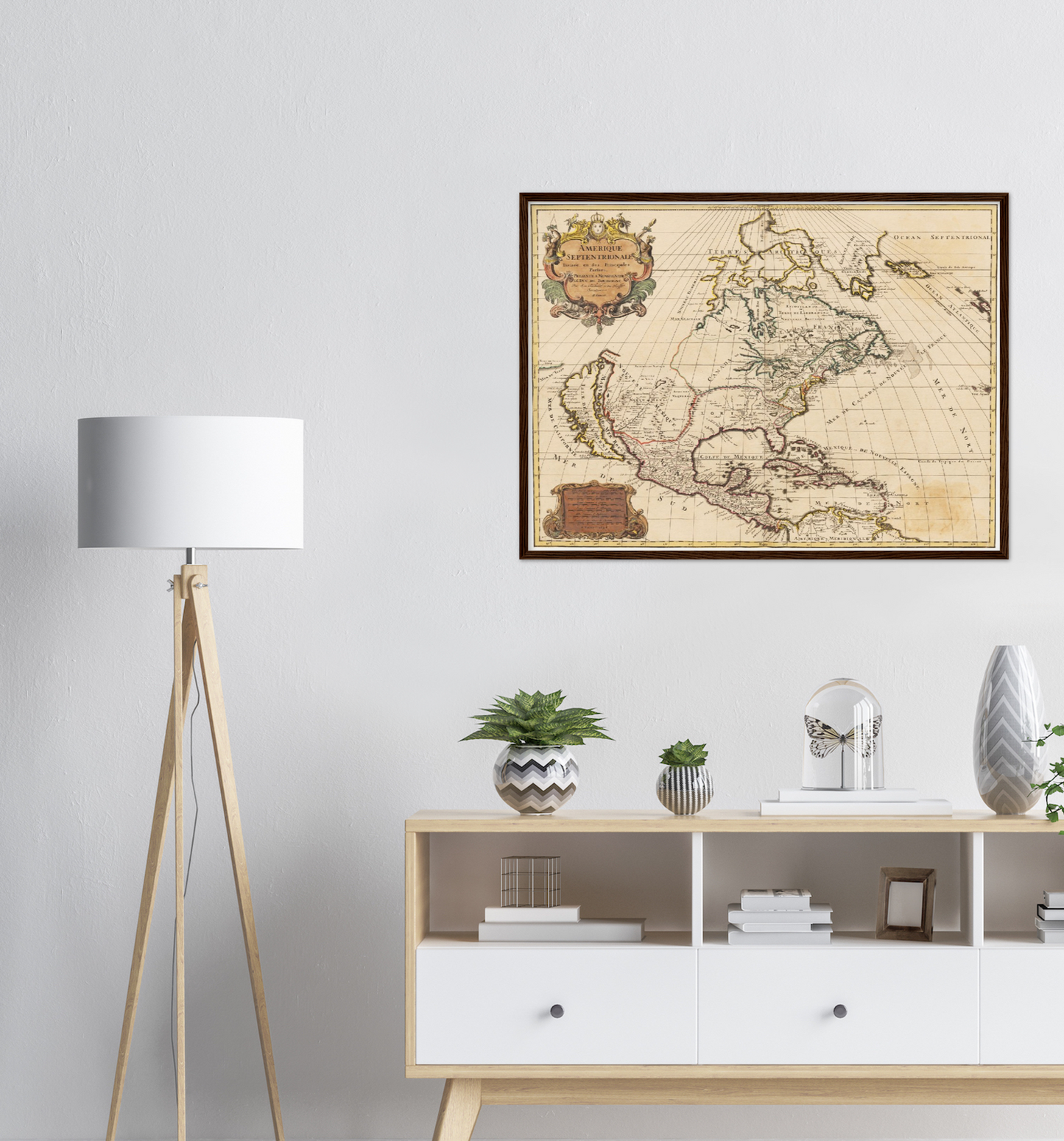 Historische Landkarte Nordamerika um 1694