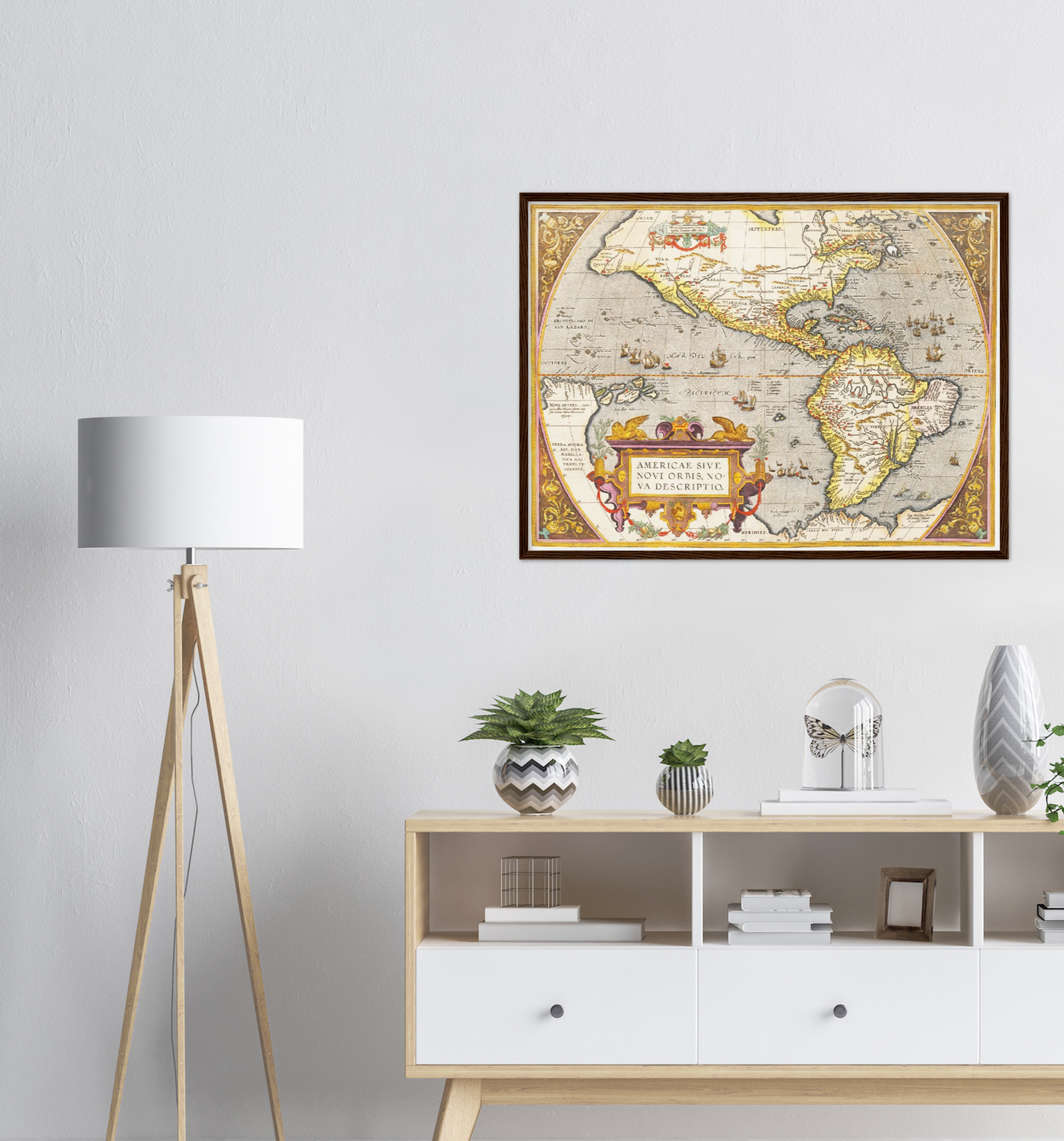Historische Landkarte Amerika um 1609