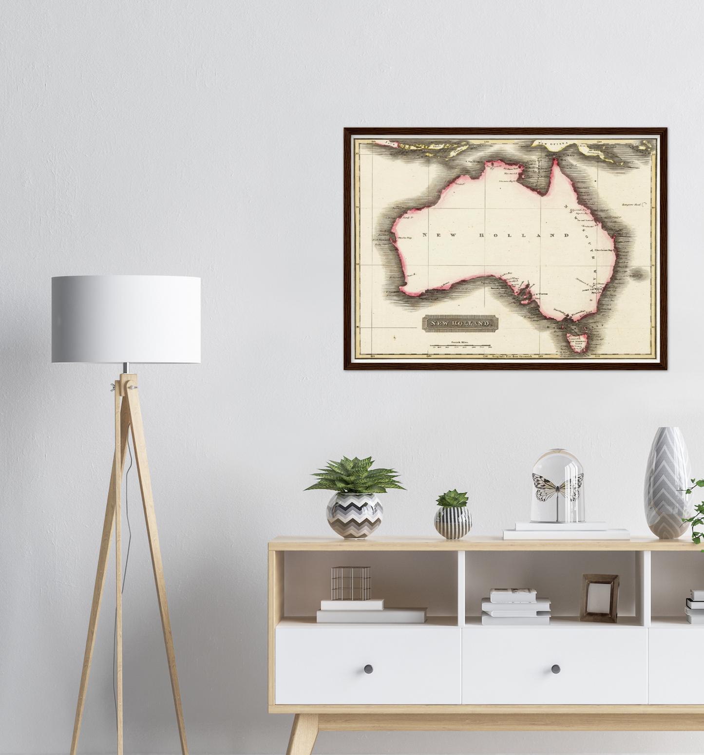Historische Landkarte Australien um 1817