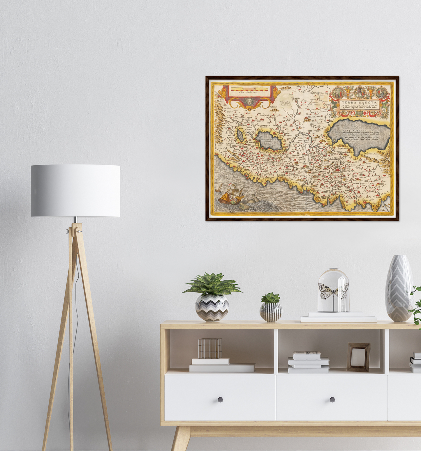 Historische Landkarte Heiliges Land um 1609