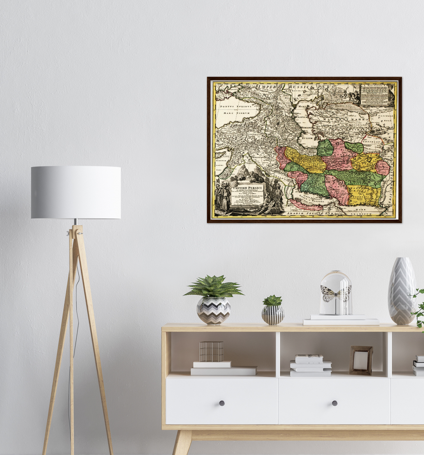 Historische Landkarte Persien um 1750