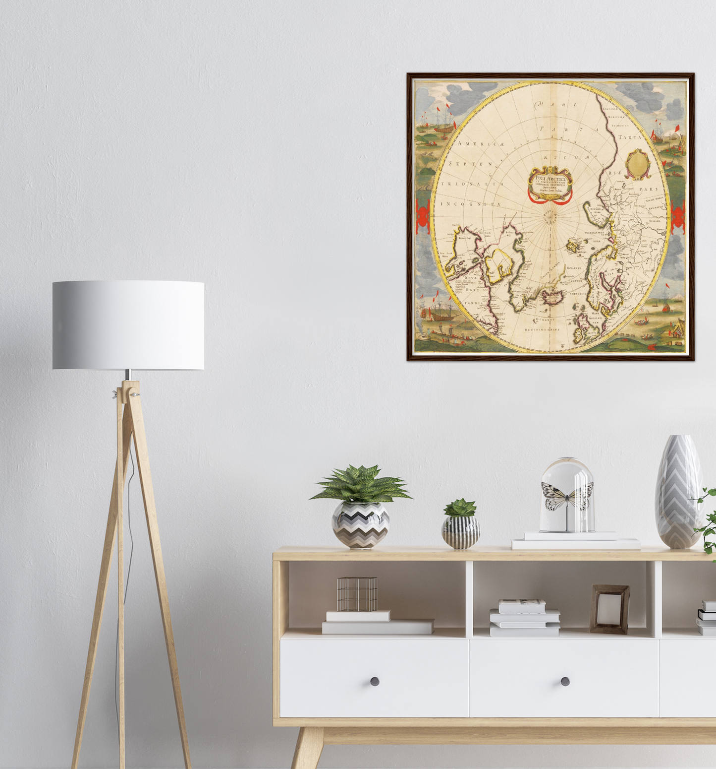 Historische Landkarte Arktis um 1694