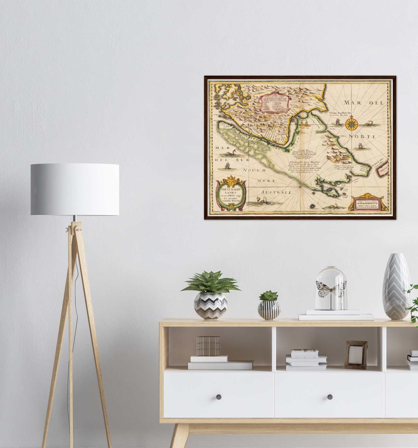 Historische Landkarte Kap Hoorn um 1635