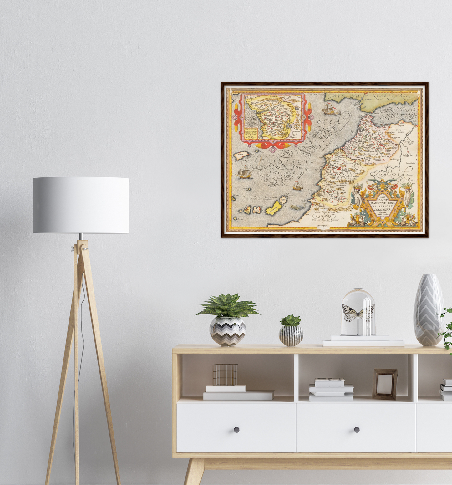 Historische Landkarte Marokko um 1609