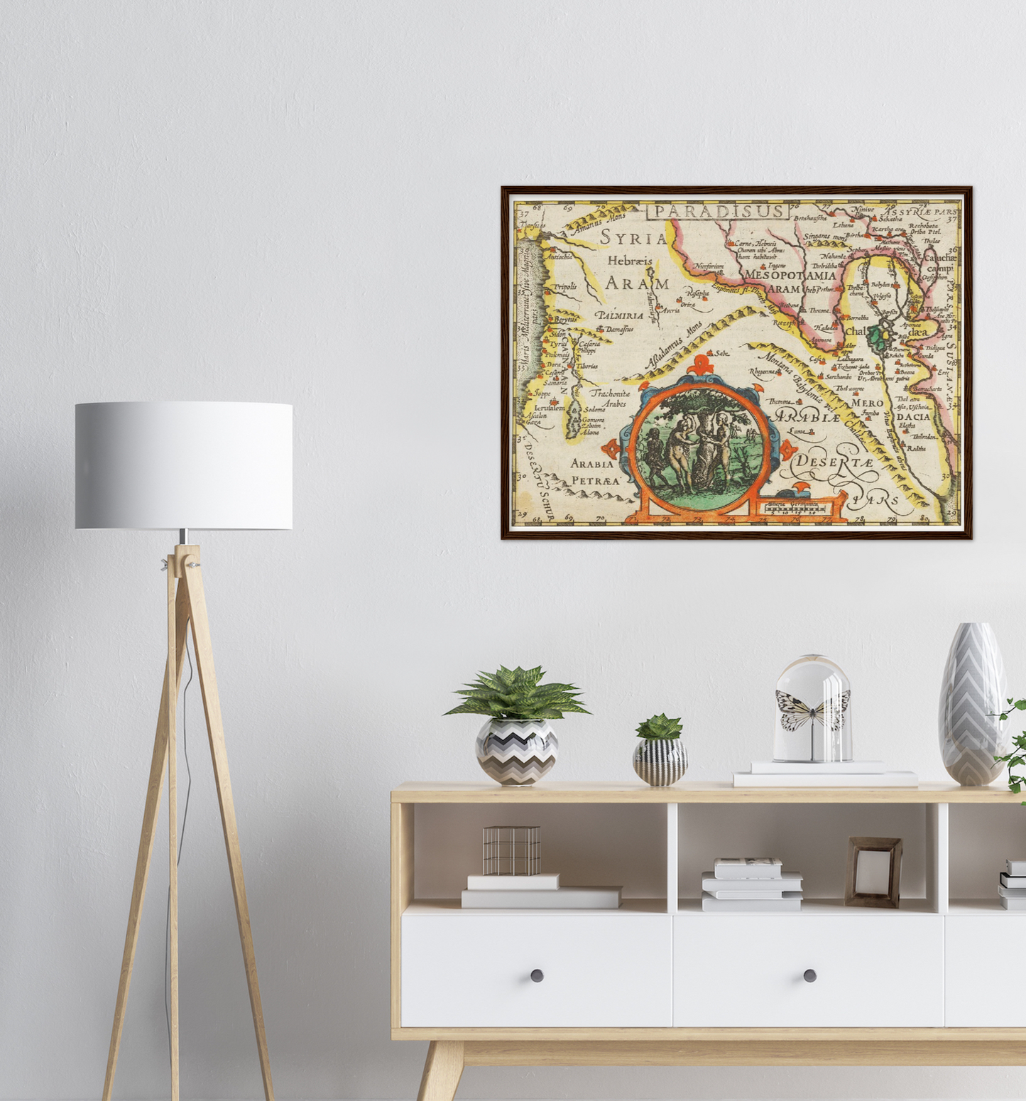 Historische Landkarte Syrien um 1609