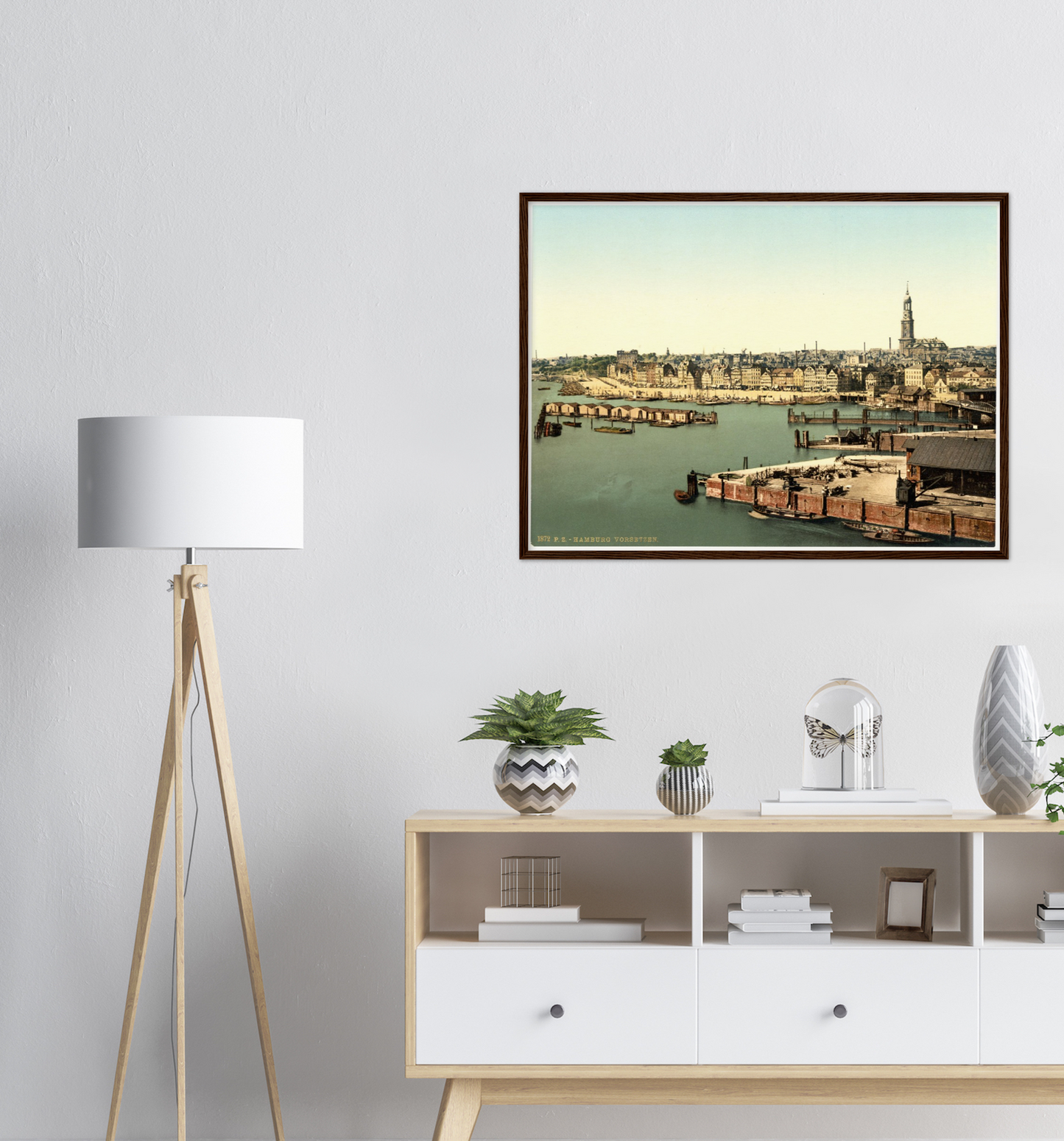 Historische Ansicht Hamburger Hafen um 1895