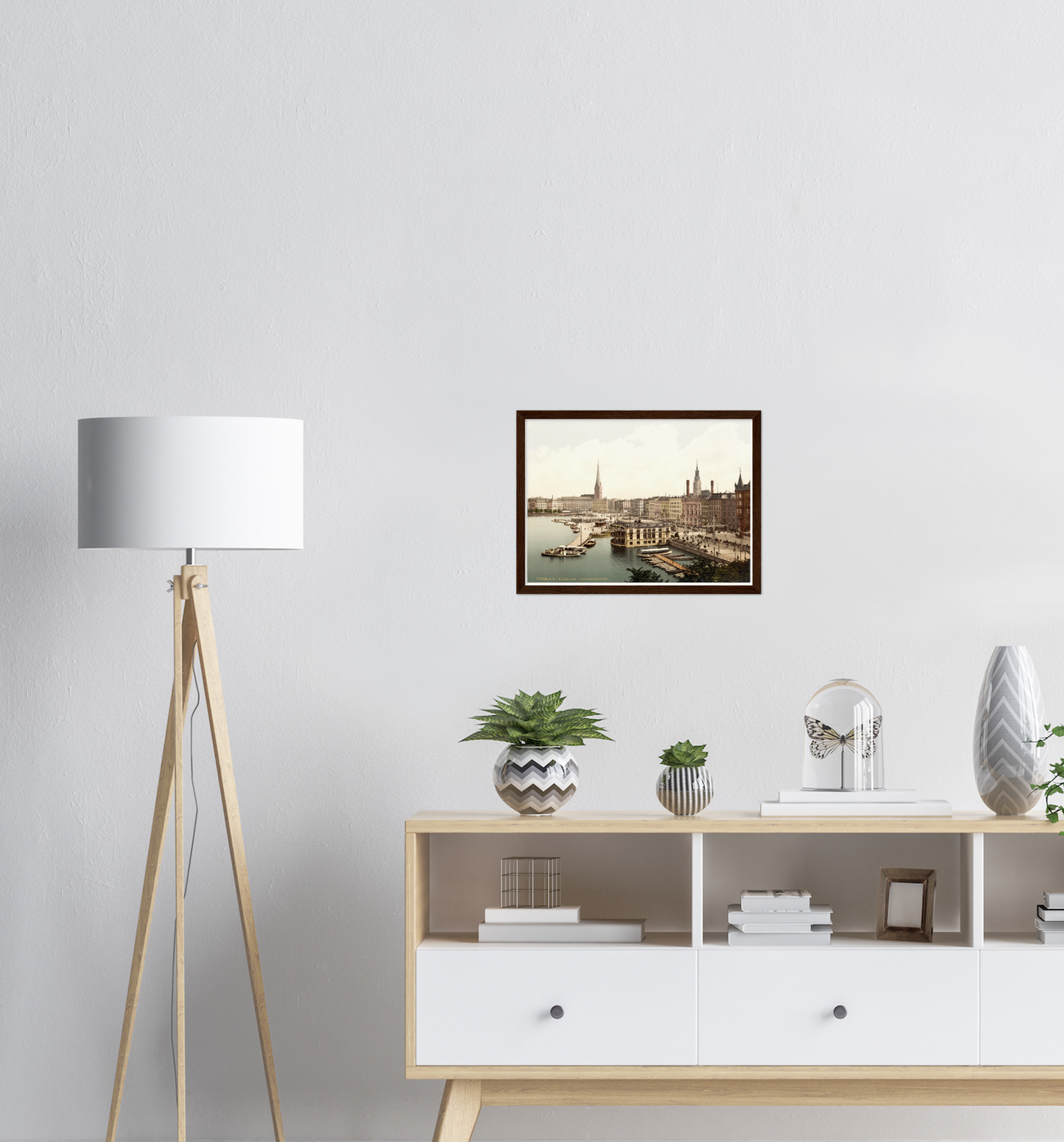 Historische Ansicht Hamburg Jungfernstieg um 1895