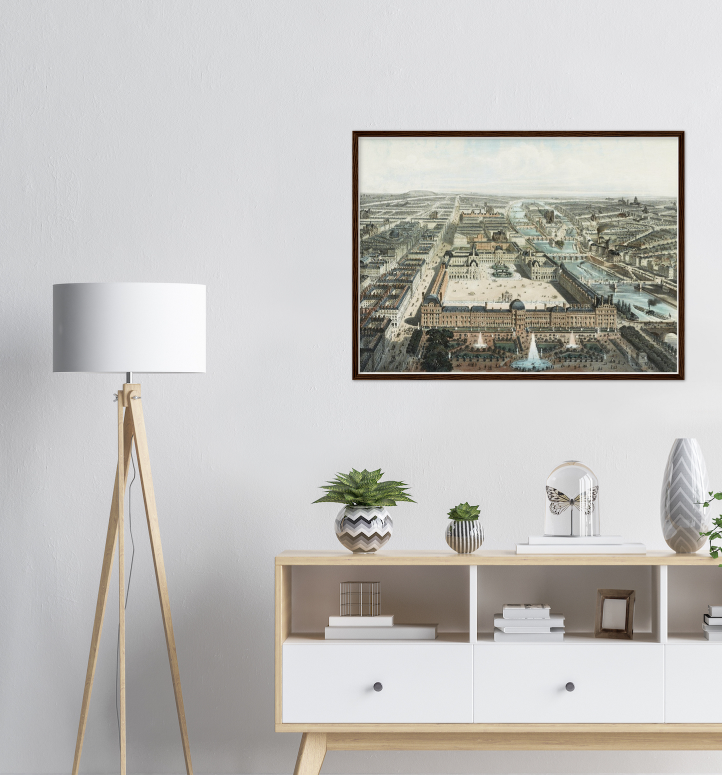 Historische Ansicht Paris um 1860