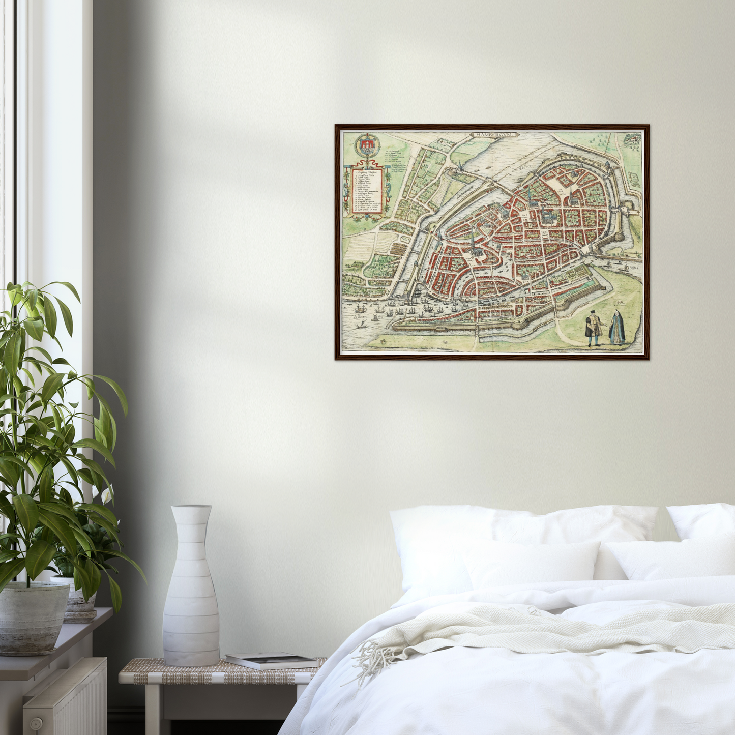 Historischer Stadtplan Hamburg um 1588