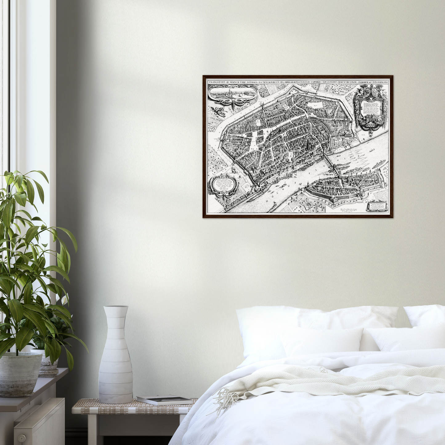 Historischer Stadtplan Frankfurt am Main um 1628