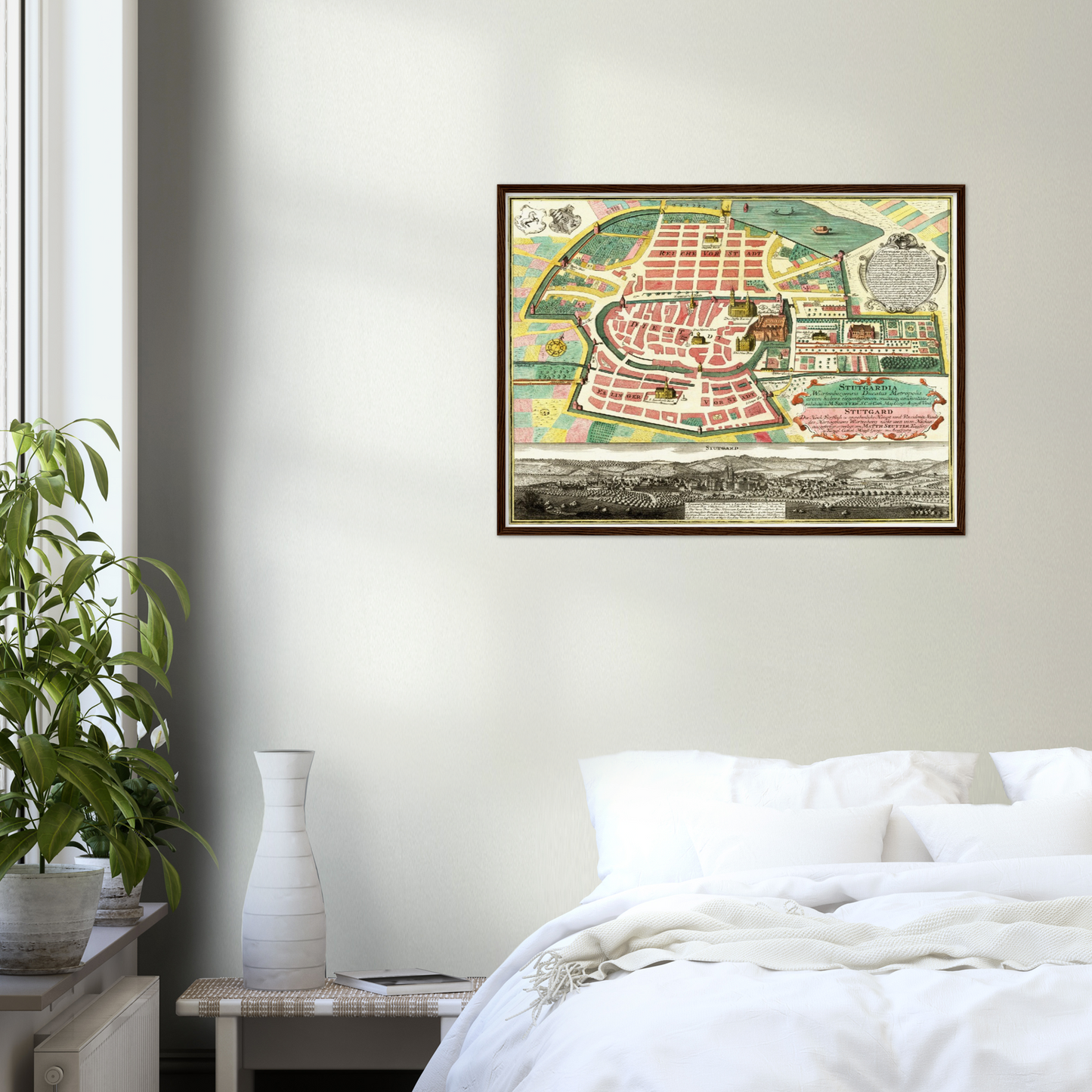 Historische Stadtansicht Stuttgart um 1750