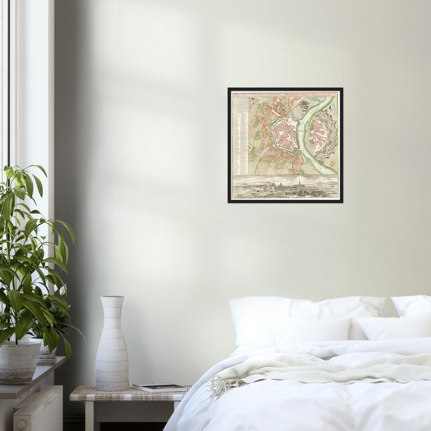 Historischer Stadtplan Dresden um 1750