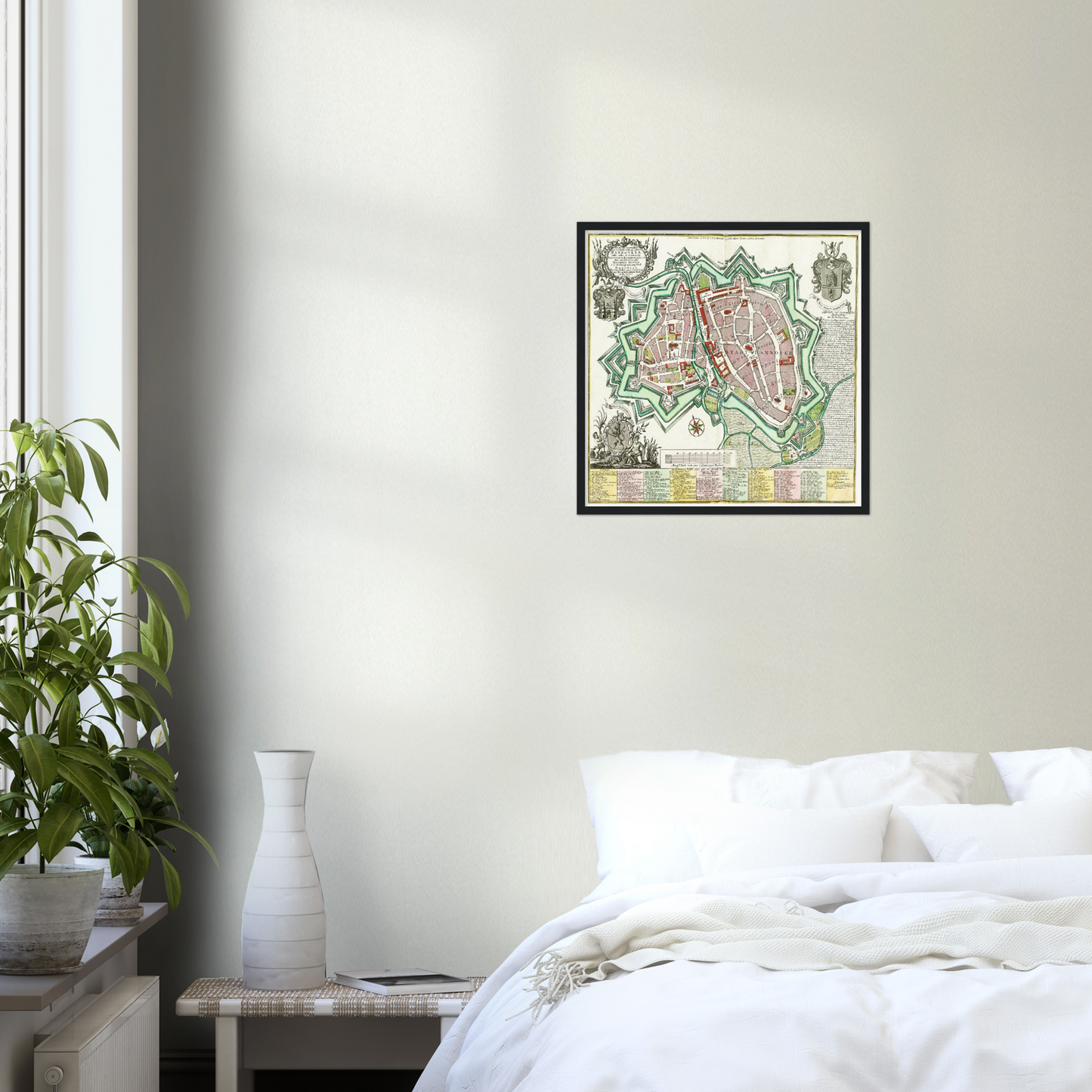 Historischer Stadtplan Hannover um 1735